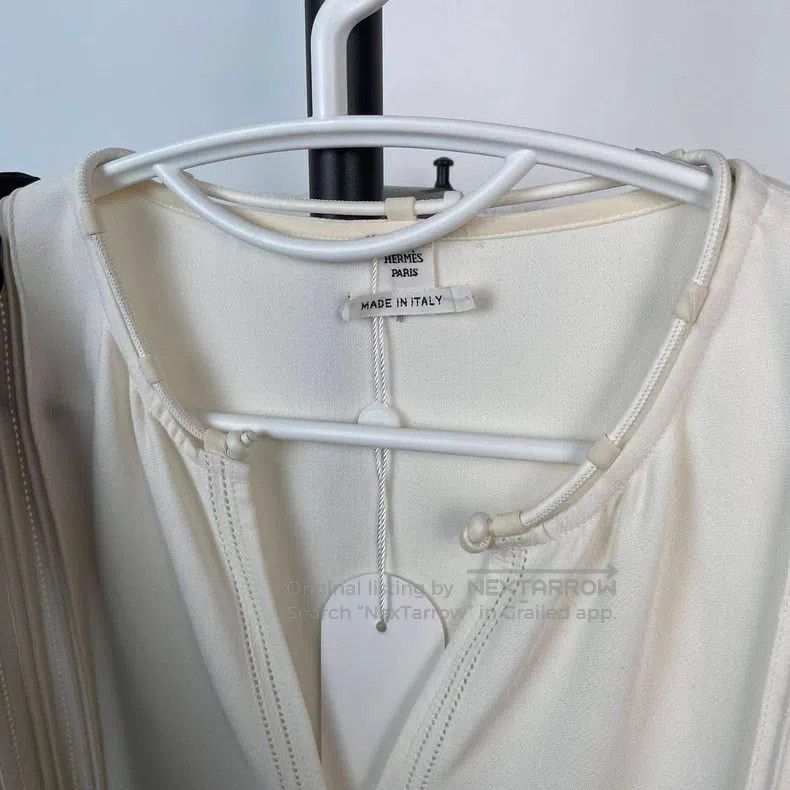 Hermes Hermes White Dress Size XS / US 0-2 / IT 36-38 - 5 Thumbnail