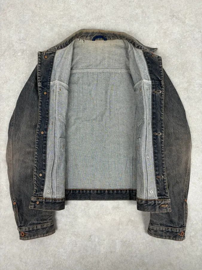 Moschino 1990s Moschino Faded Blue Grey Denim Jacket Size US L / EU 52-54 / 3 - 7 Thumbnail