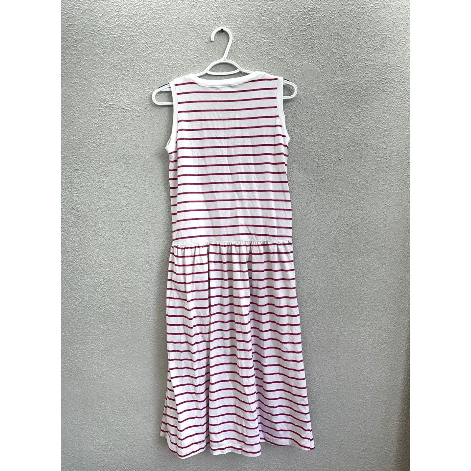 Vintage VINTAGE Ricki & Company Dress Womens S White Size Pink Stripe Sleeveless Size S / US 4 / IT 40 - 7 Thumbnail