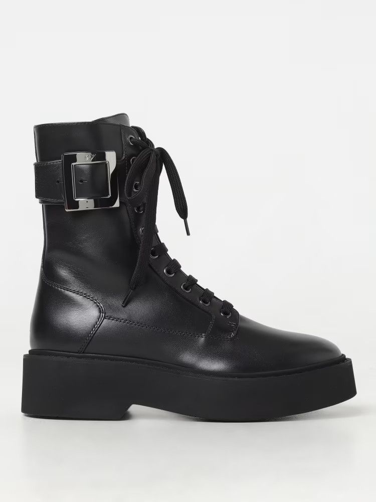 Roger Vivier o1s22i1n0325 Viv' Rangers Ankle Boots in Black Size US 9 / IT 39 - 1 Thumbnail