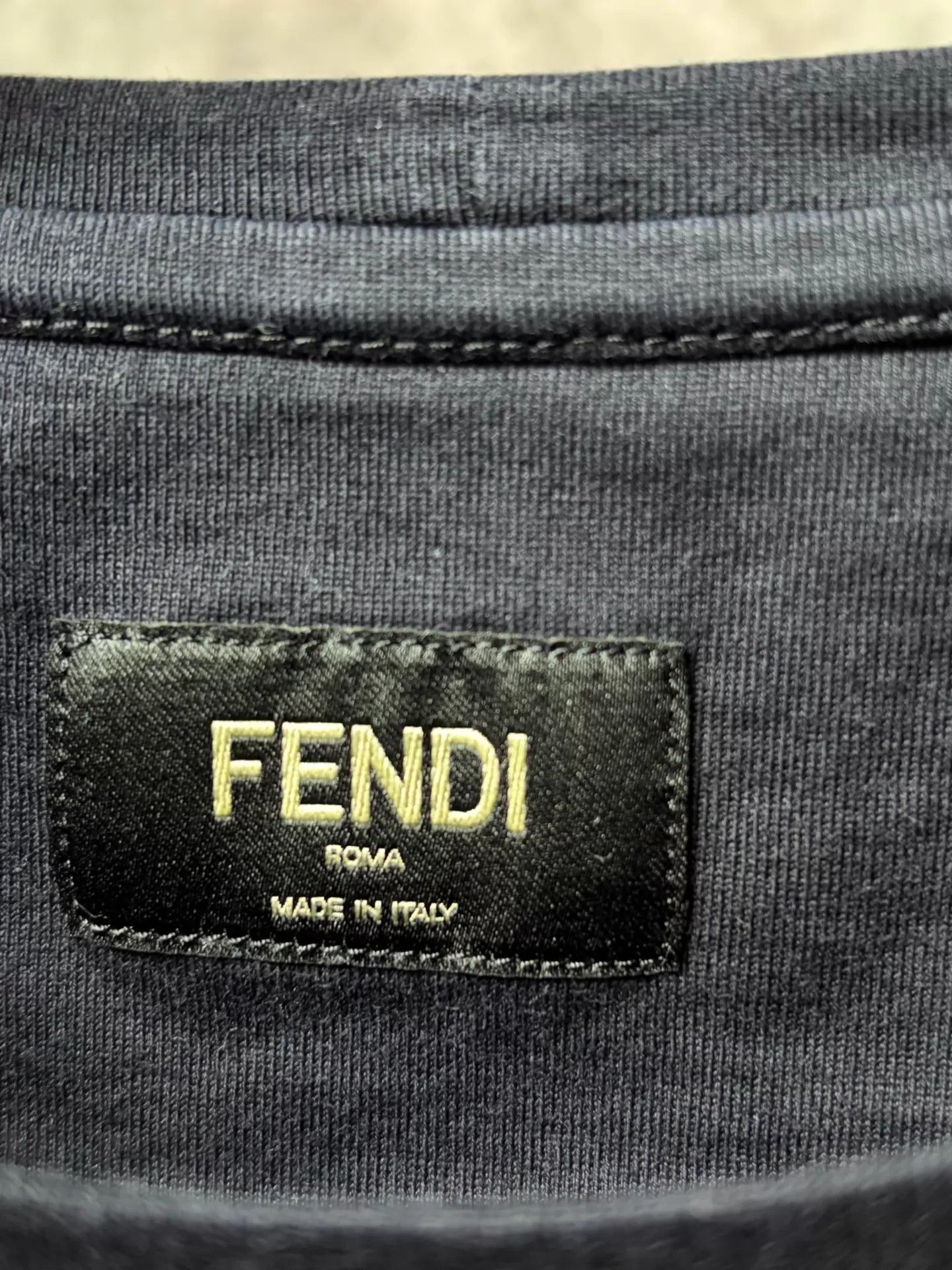 Fendi FENDI Black SS Tee M Monster Print Size US M / EU 48-50 / 2 - 3 Thumbnail