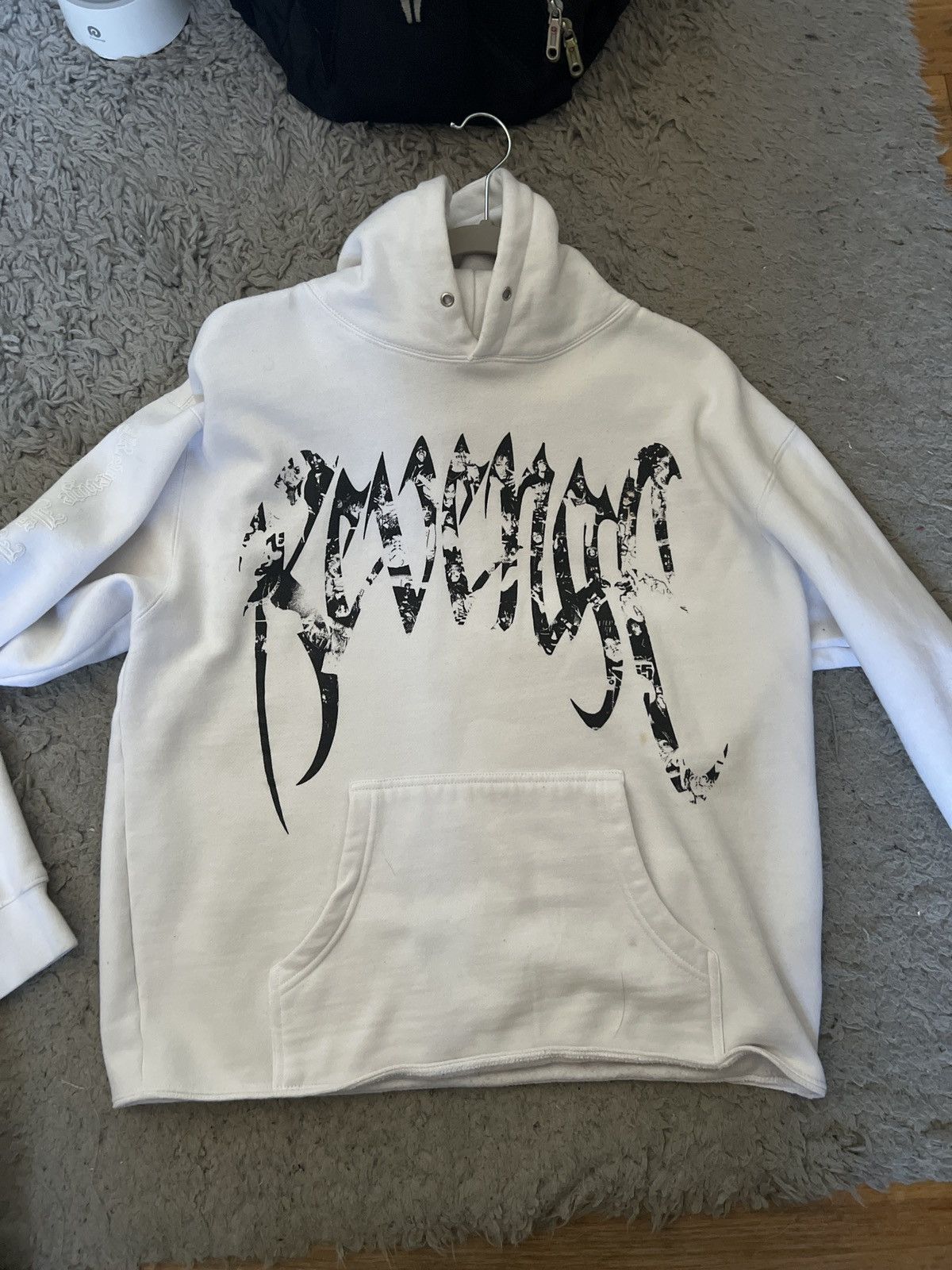 Juice WRLD x Revenge white collage hoodie Sweatshirts Hoodies
