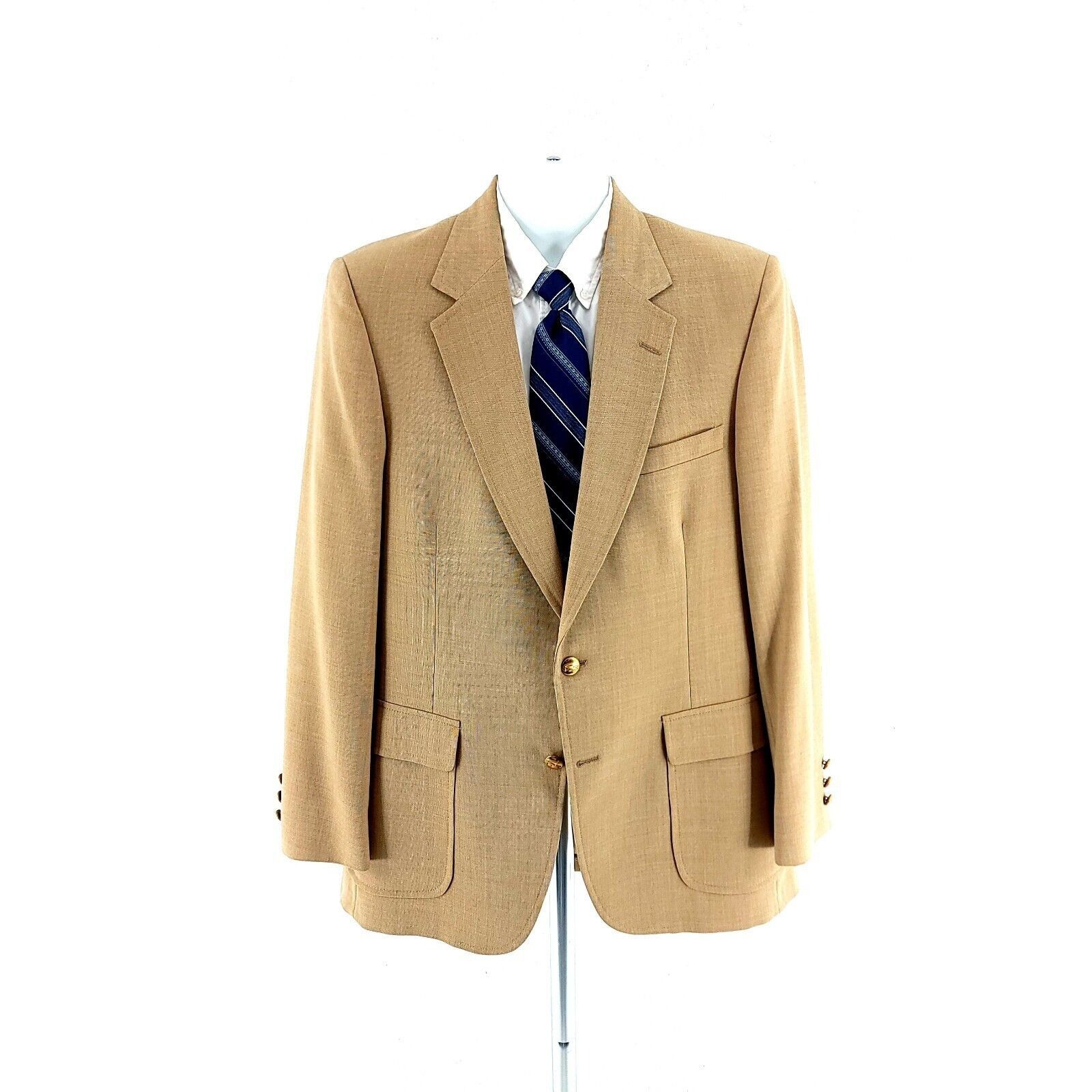 Lacoste Vintage Lacoste Izod Wool 2 Gold Button Blazer 38L Size 38L - 4 Thumbnail