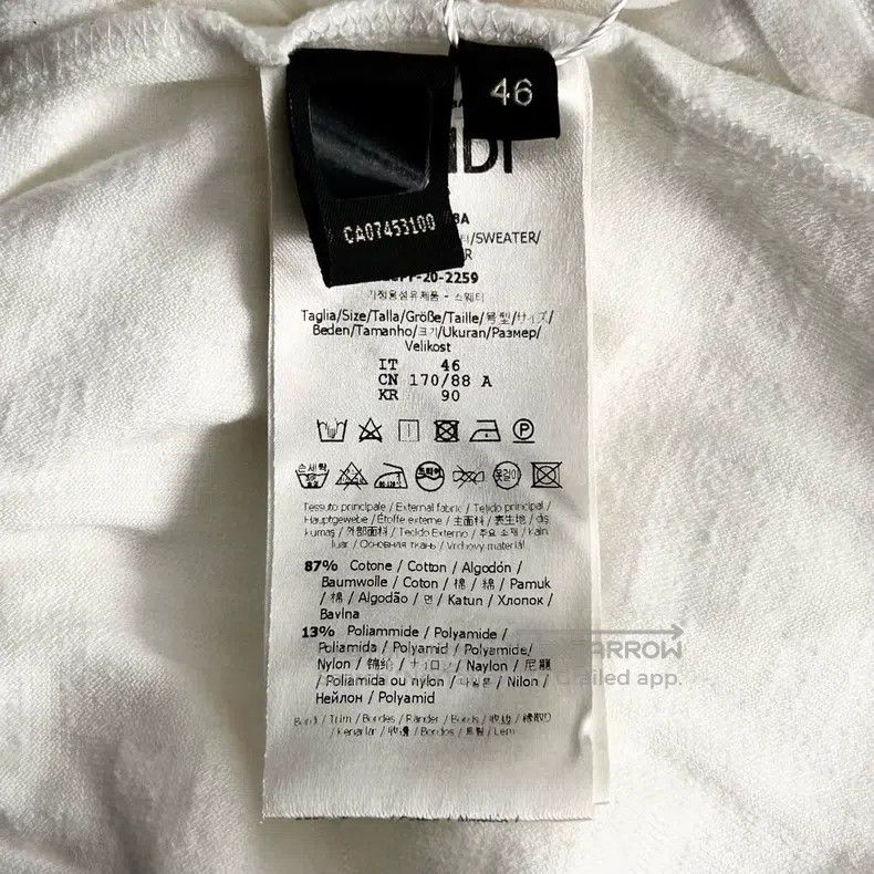 Fendi Fendi Embroidered Logo Letter Printed Round Neck Long Slee Size US S / EU 44-46 / 1 - 6 Thumbnail