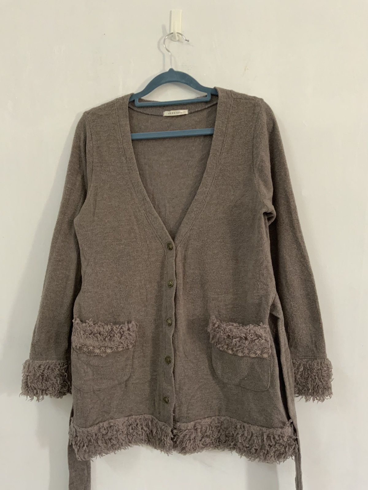 If Six Was Nine Axes Femme Japanese Brand Mohair Fur Cardigan Jacket Size US L / EU 52-54 / 3 - 3 Thumbnail