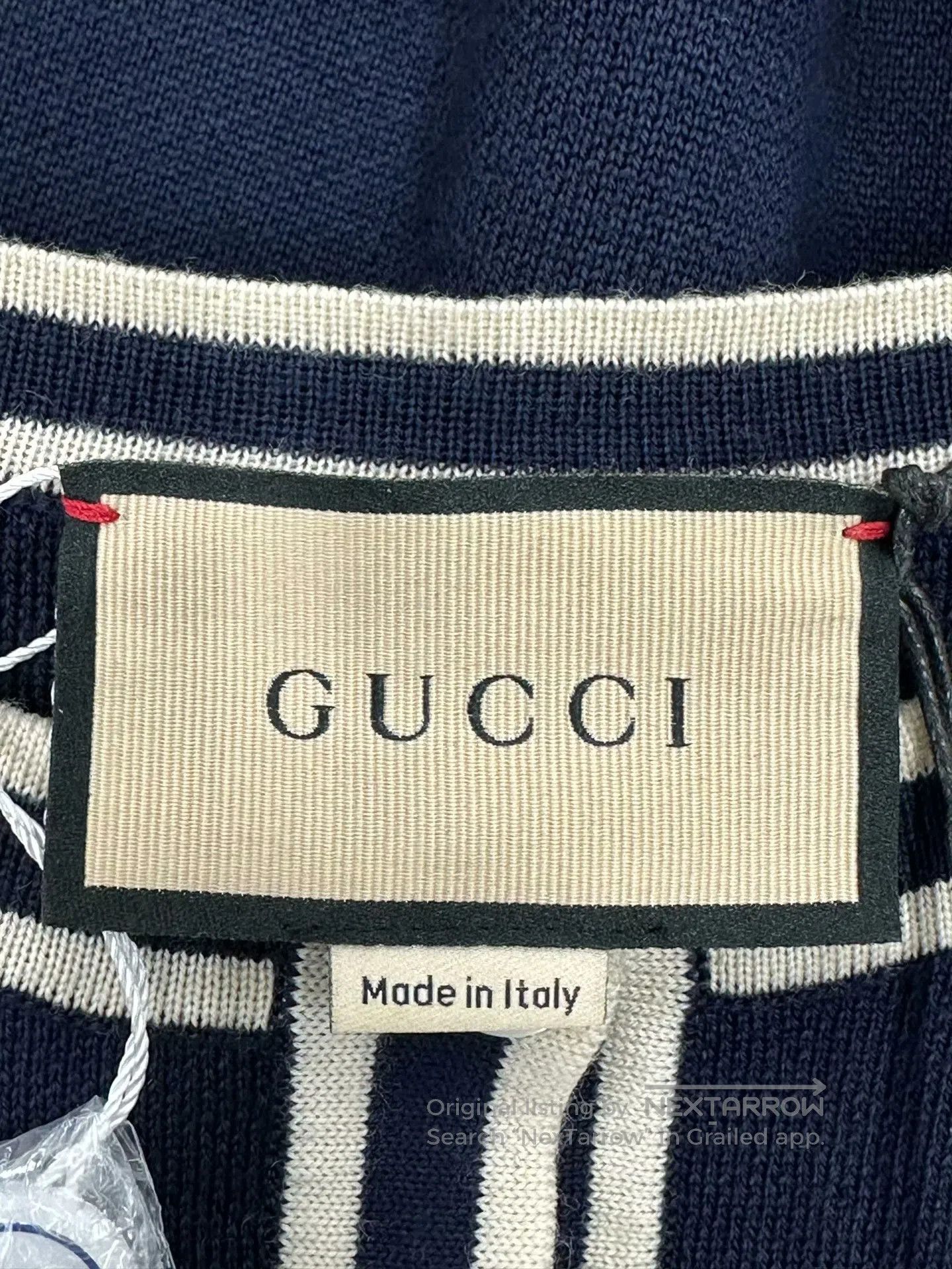 Gucci Guicci Deep Blue Horsebit Knit Cardigan Jacket| Size M / US 6-8 / IT 42-44 - 3 Thumbnail