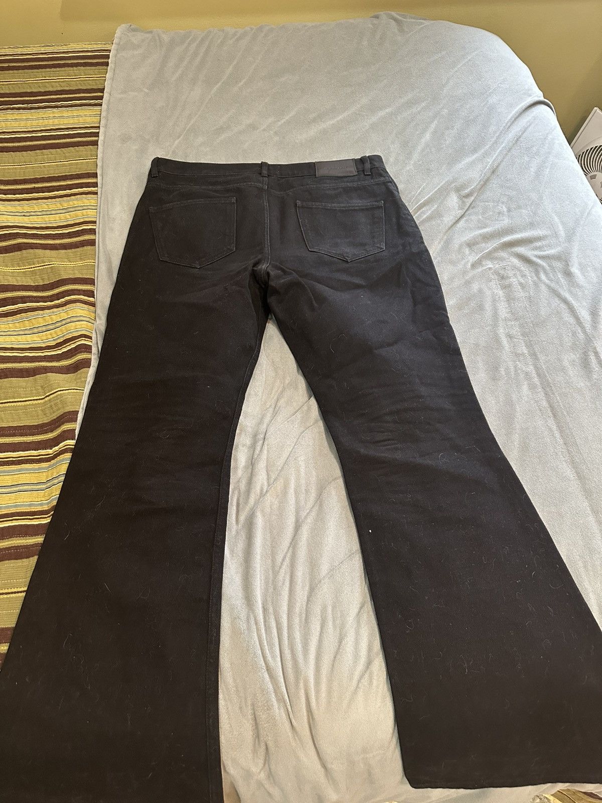 Ernest W. Baker Ernest W. Baker XL Black Flared Jeans Size US 42 / EU 58 - 2 Thumbnail