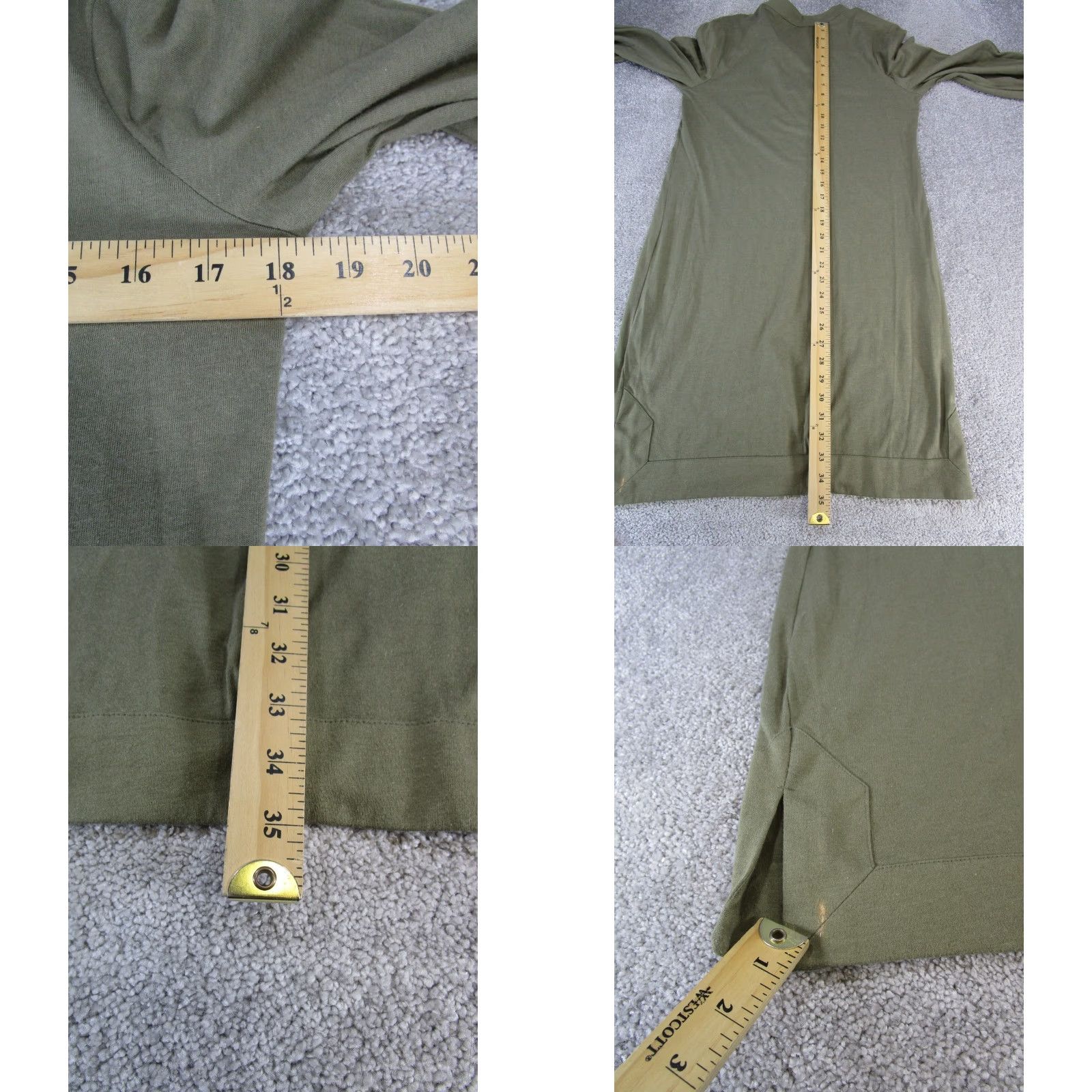 Banana Republic VINTAGE Banana Republic Shirt Dress Womens Medium Green Cotton New * Size M / US 6-8 / IT 42-44 - 8 Thumbnail