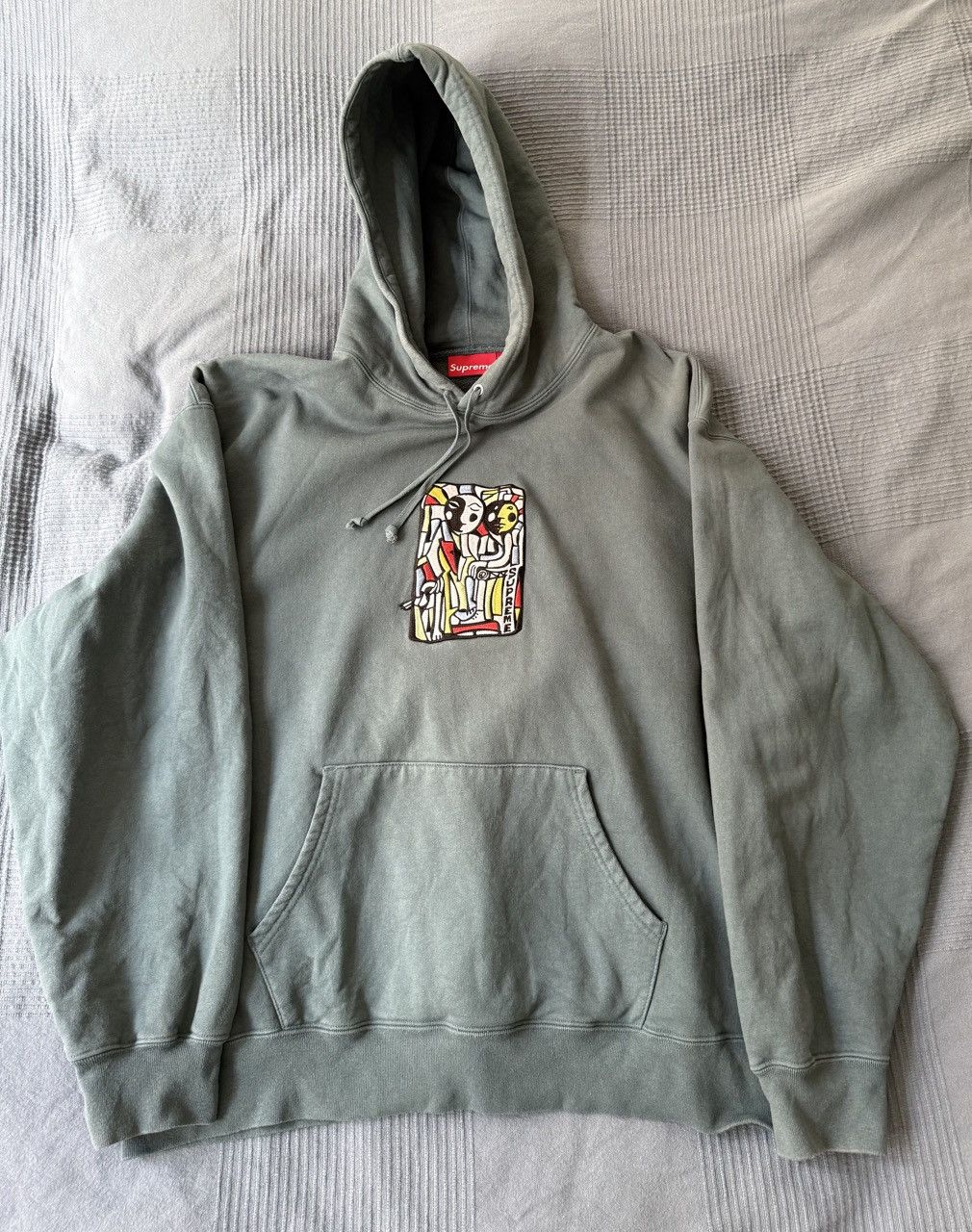 Supreme Neil Blender Mosaic Hooded Sweatshirt Size US XL / EU 56 / 4 - 2 Thumbnail