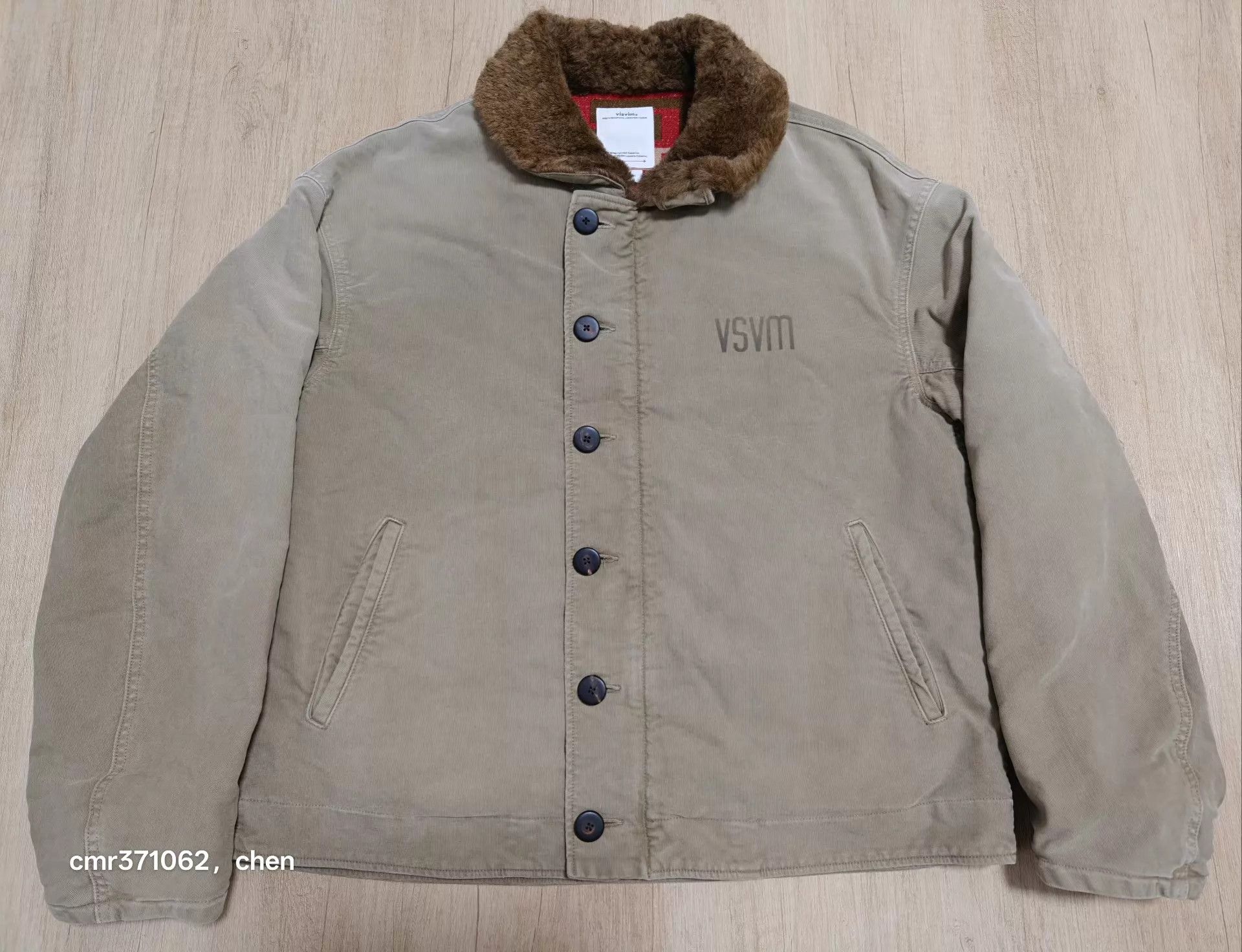 Visvim VISVIM 24SS PURSER DECK JKT Khaki G.CORDS Corduroy Size US XL / EU 56 / 4 - 1 Thumbnail