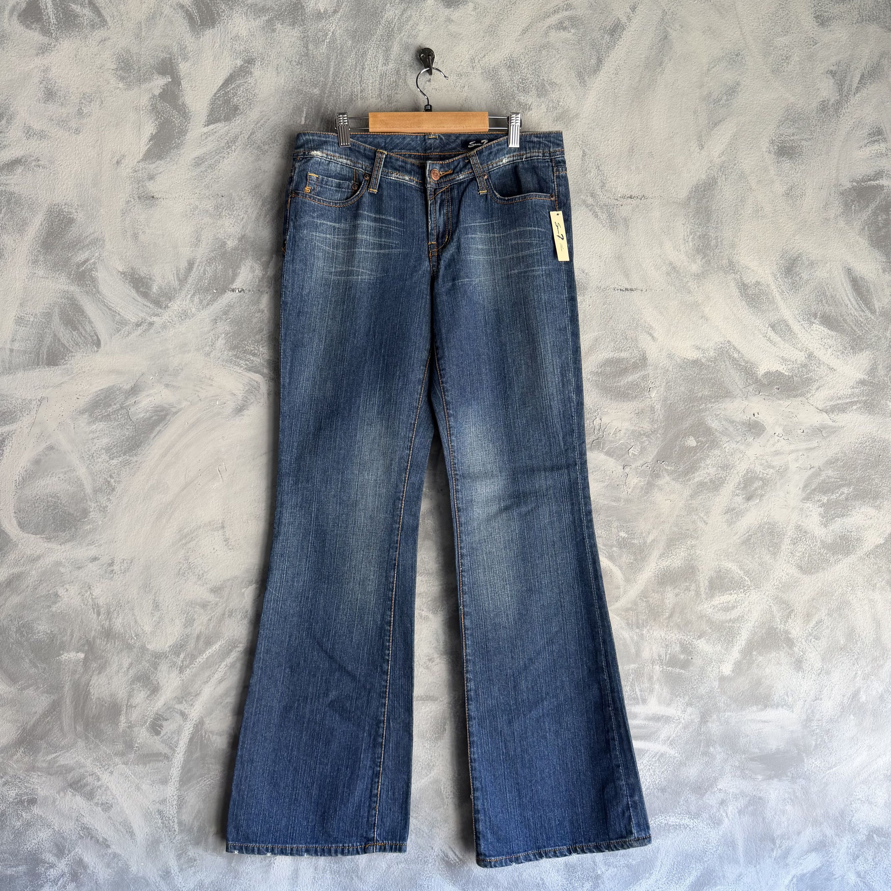 7 For All Mankind 7 For All Mankind Jeans Womens Dojo Flared Denim NWOT Size 32" / US 10 / IT 46 - 5 Thumbnail