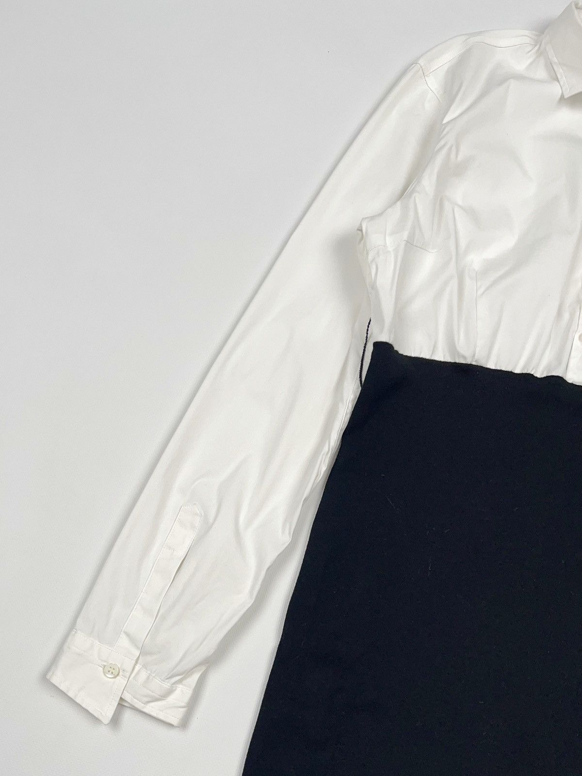 Brunello Cucinelli Brunello Cucinelli Long Shirt with Dress Black and White Size M / US 6-8 / IT 42-44 - 7 Thumbnail