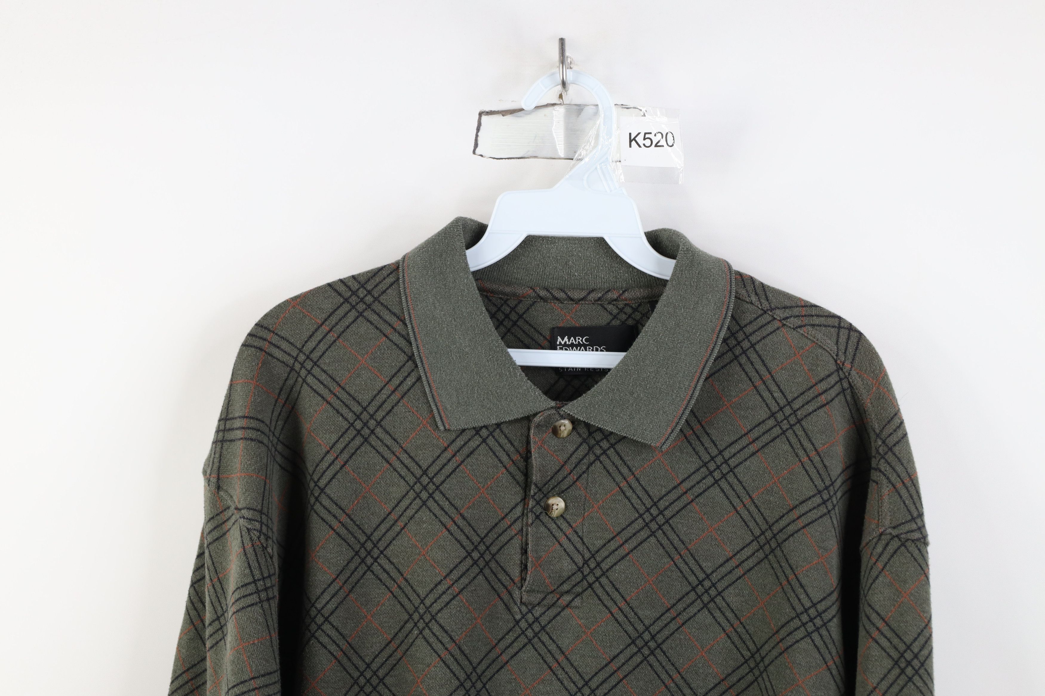 Vintage Vintage 90s Streetwear Long Sleeve Rugby Polo Shirt Plaid Size US XL / EU 56 / 4 - 2 Thumbnail
