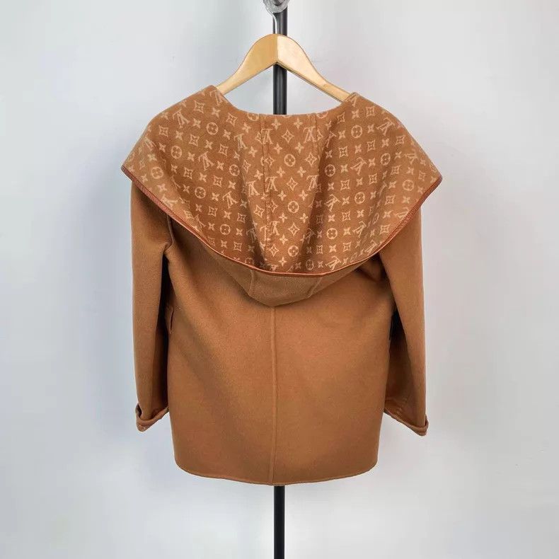 Louis Vuitton Louis Vuitton Cashmere wrap inside full print hooded coat Size XS / US 0-2 / IT 36-38 - 2 Thumbnail