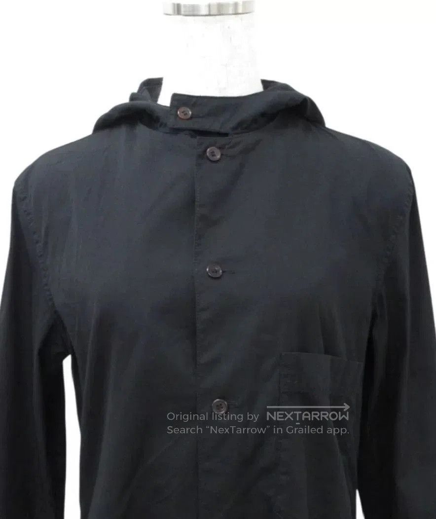 Yohji Yamamoto Yohji Yamamoto Black Hooded Long Shirt. Size S / US 4 / IT 40 - 4 Thumbnail