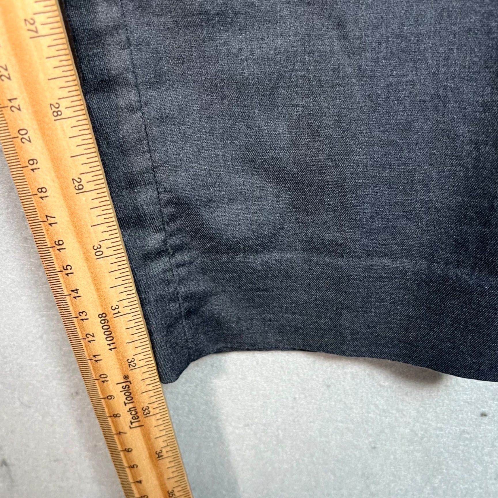 Banana Republic BANANA REPUBLIC Dress Pants Men 31x33 Grey Core Temp Slim Fit Flat Front Cotton Blend Tapered 8/10 Mens Size US 31 - 7 Thumbnail