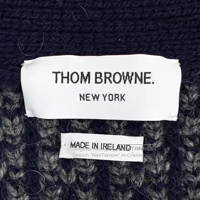 Thom Browne Thom Browne Classic Wool Knit Cardigan Navy Blue Size US XS / EU 42 / 0 - 6 Thumbnail