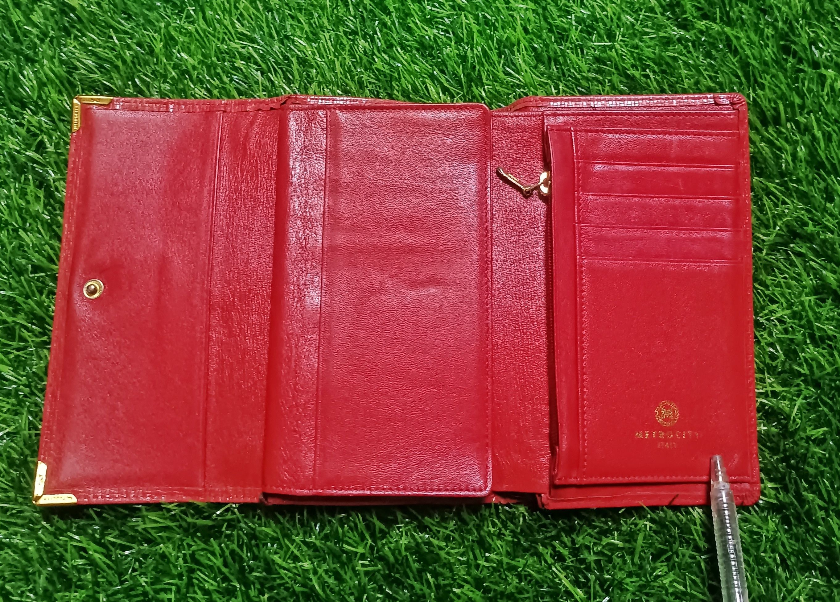 Leather METROCITY ITALY LEATHER TRIFOLD WALLET Size ONE SIZE - 6 Thumbnail