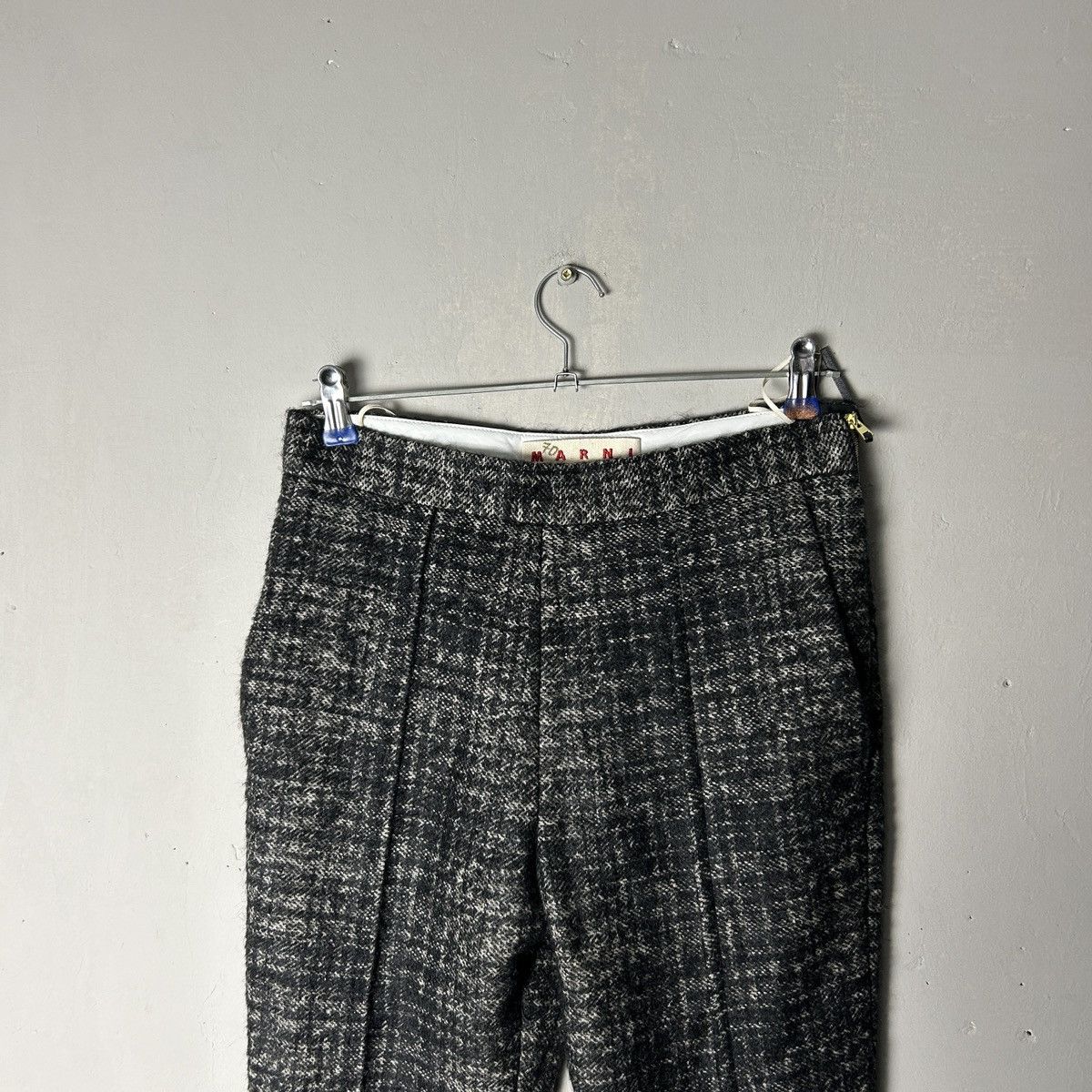 Marni Marni Wool /Alpaca / Mohair Flared Pants Size 26" / US 2 / IT 38 - 3 Thumbnail