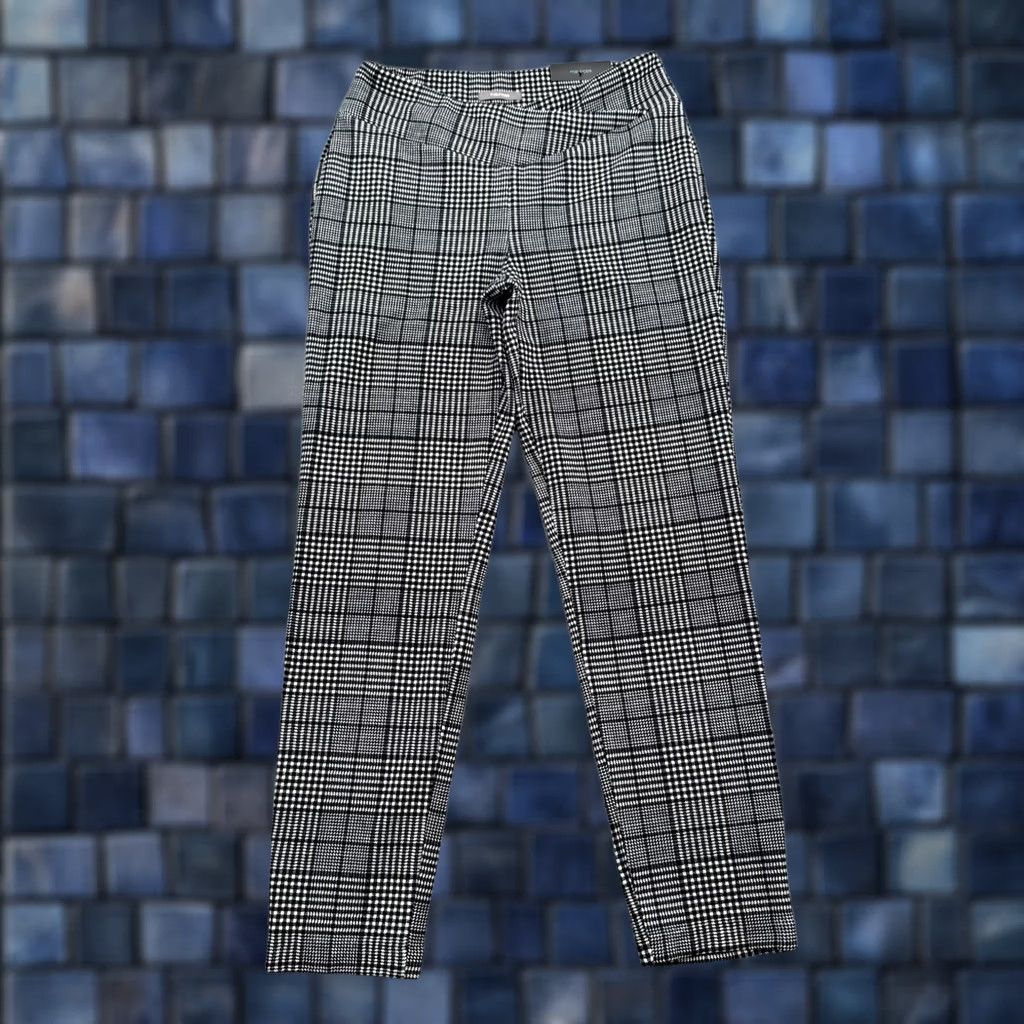 Vintage Maurices Versa Crossover High Rise Taper Pants Small Black/White Plaid Womens Shirt? Size 28" / US 6 / IT 42 - 1 Thumbnail