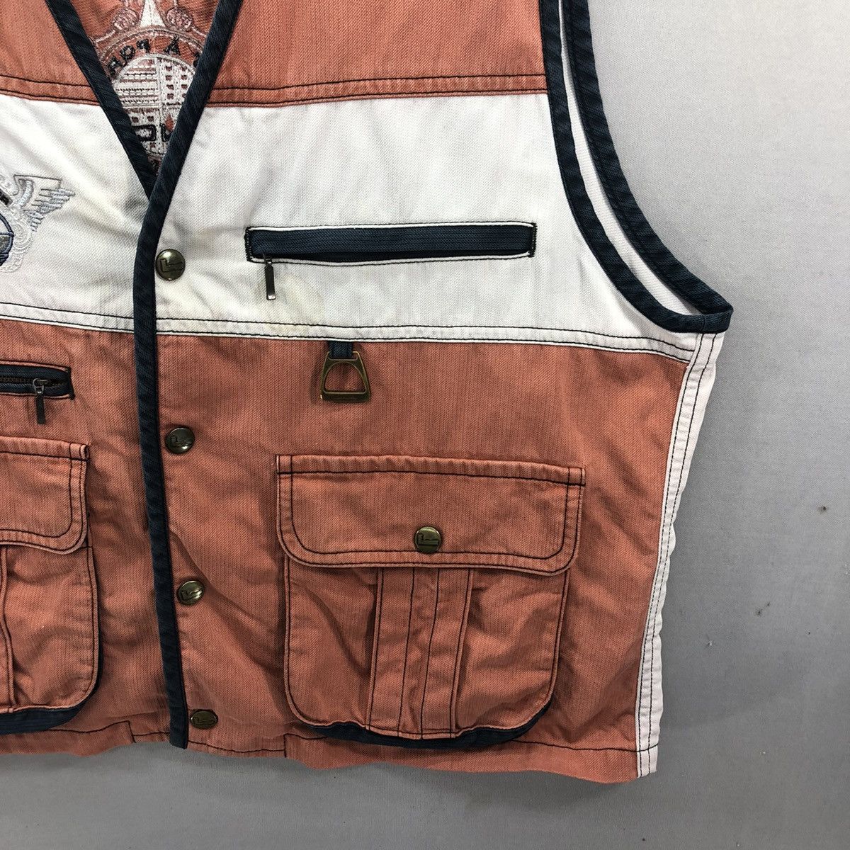 Lancel Vintage 90’s Lancel Colour Block Vest Size US M / EU 48-50 / 2 - 3 Thumbnail