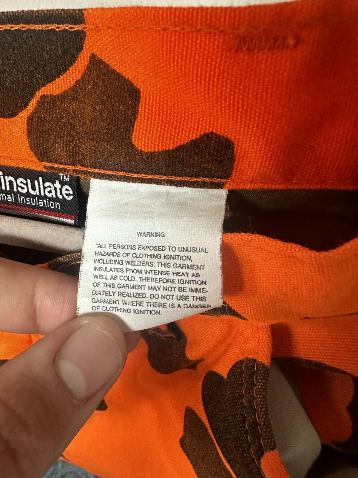 Vintage Vintage 1994 Orange Camo Thinsulate Pants Size US 36 / EU 52 - 7 Thumbnail