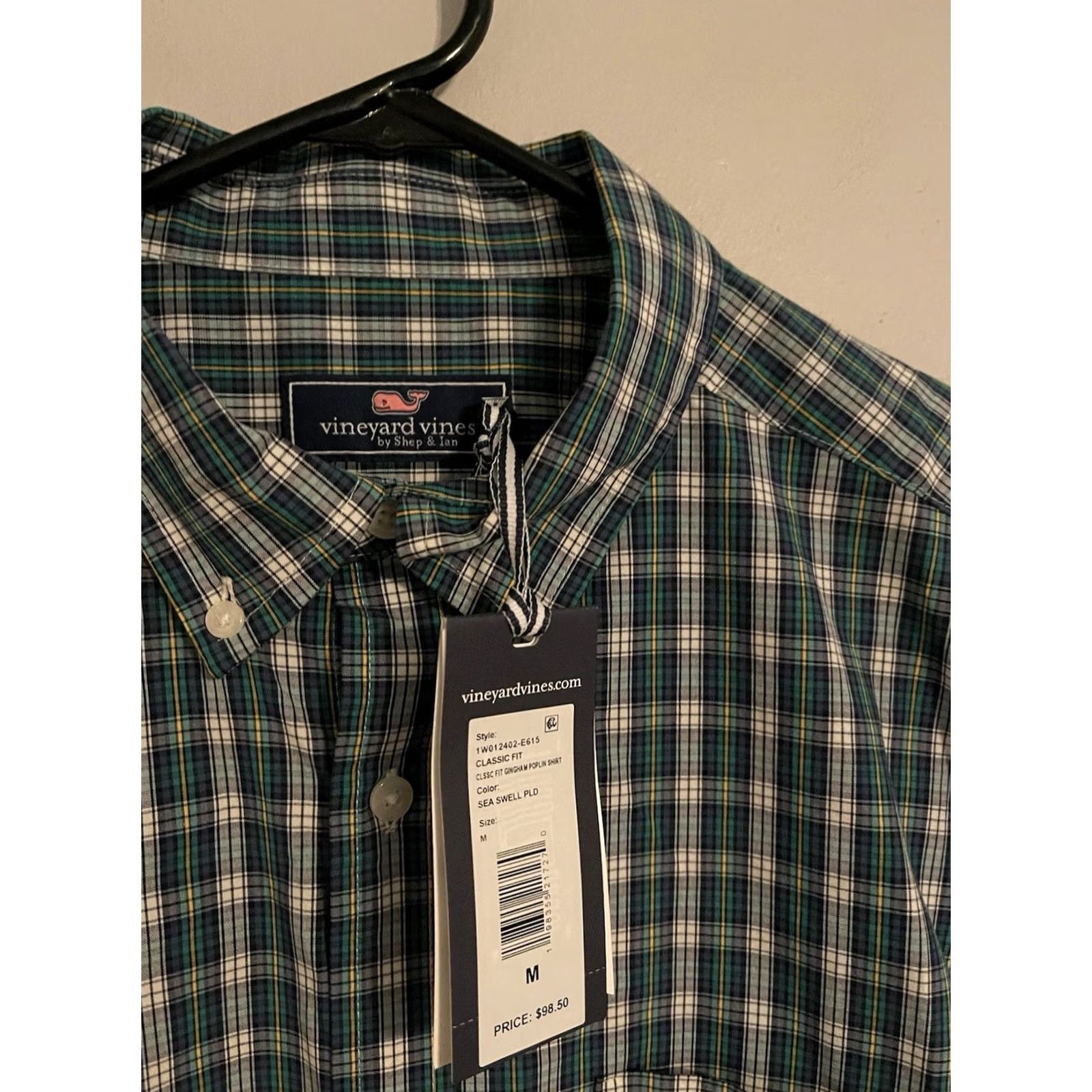 Vineyard Vines Vineyard Vines Shirt Men's M Button Up Classic Fit Gingham Poplin L/S Multicolor Size US M / EU 48-50 / 2 - 3 Thumbnail