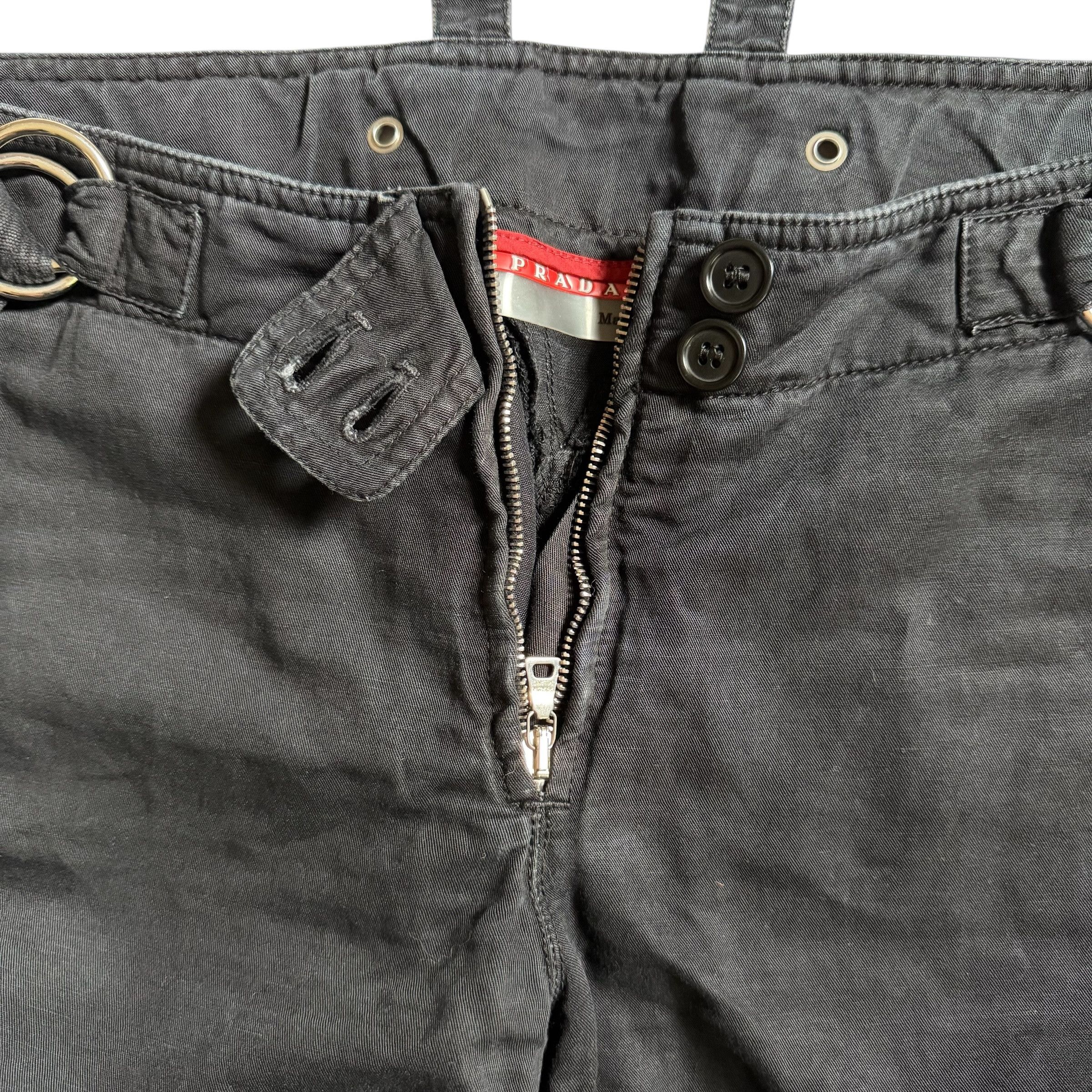 Prada PRADA VINTAGE MULTI ZIPPED BIKER PANTS Size US 28 / EU 44 - 8 Thumbnail