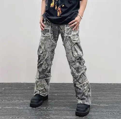 Japanese Brand Camouflage Y2K Fashion Baggy Jeans Cargo Pants Size US 30 / EU 46 - 3 Thumbnail