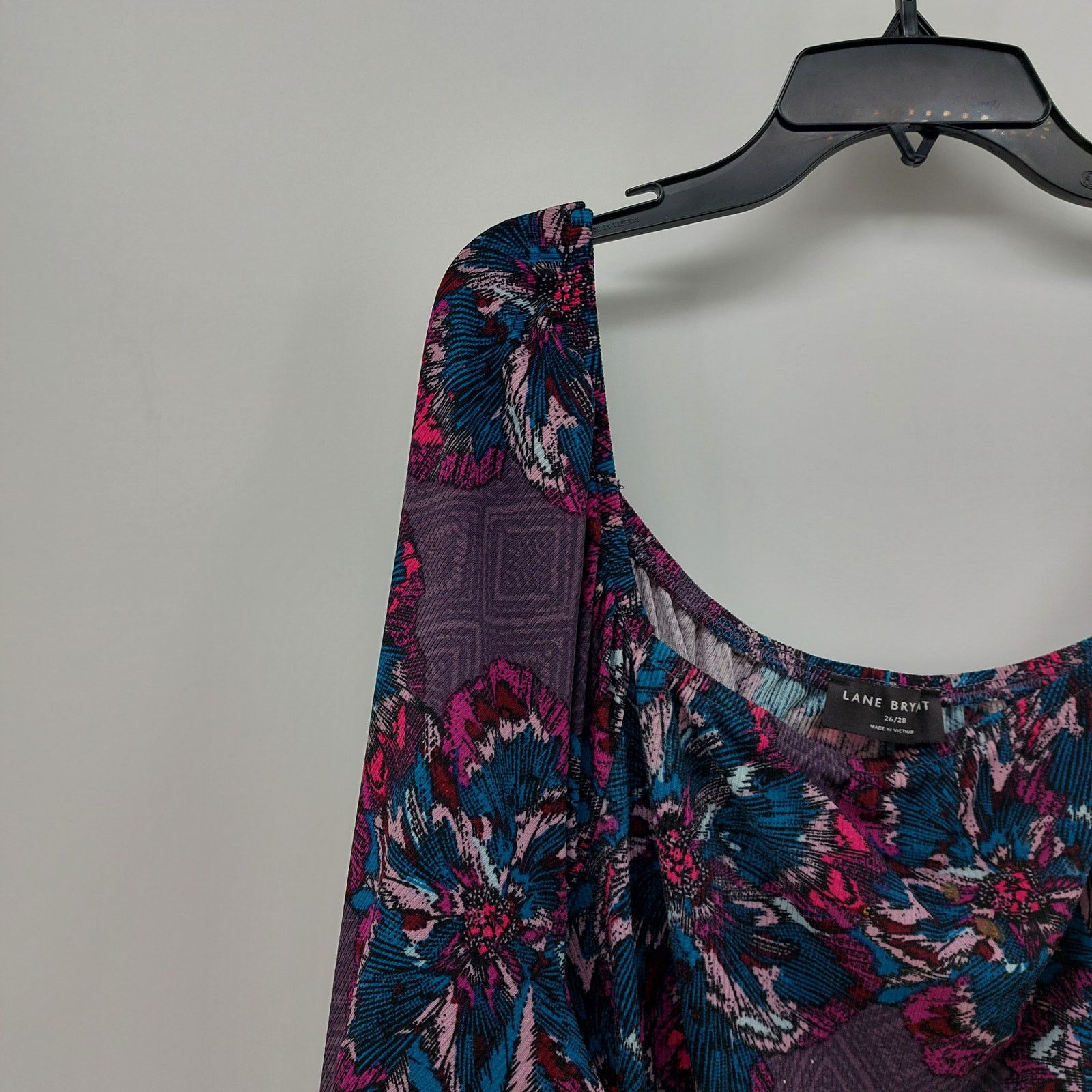 Other Lane Bryant Purple Floral Dress Plus Size 26 28 Pockets Size 4XL / US 24-26 - 6 Thumbnail