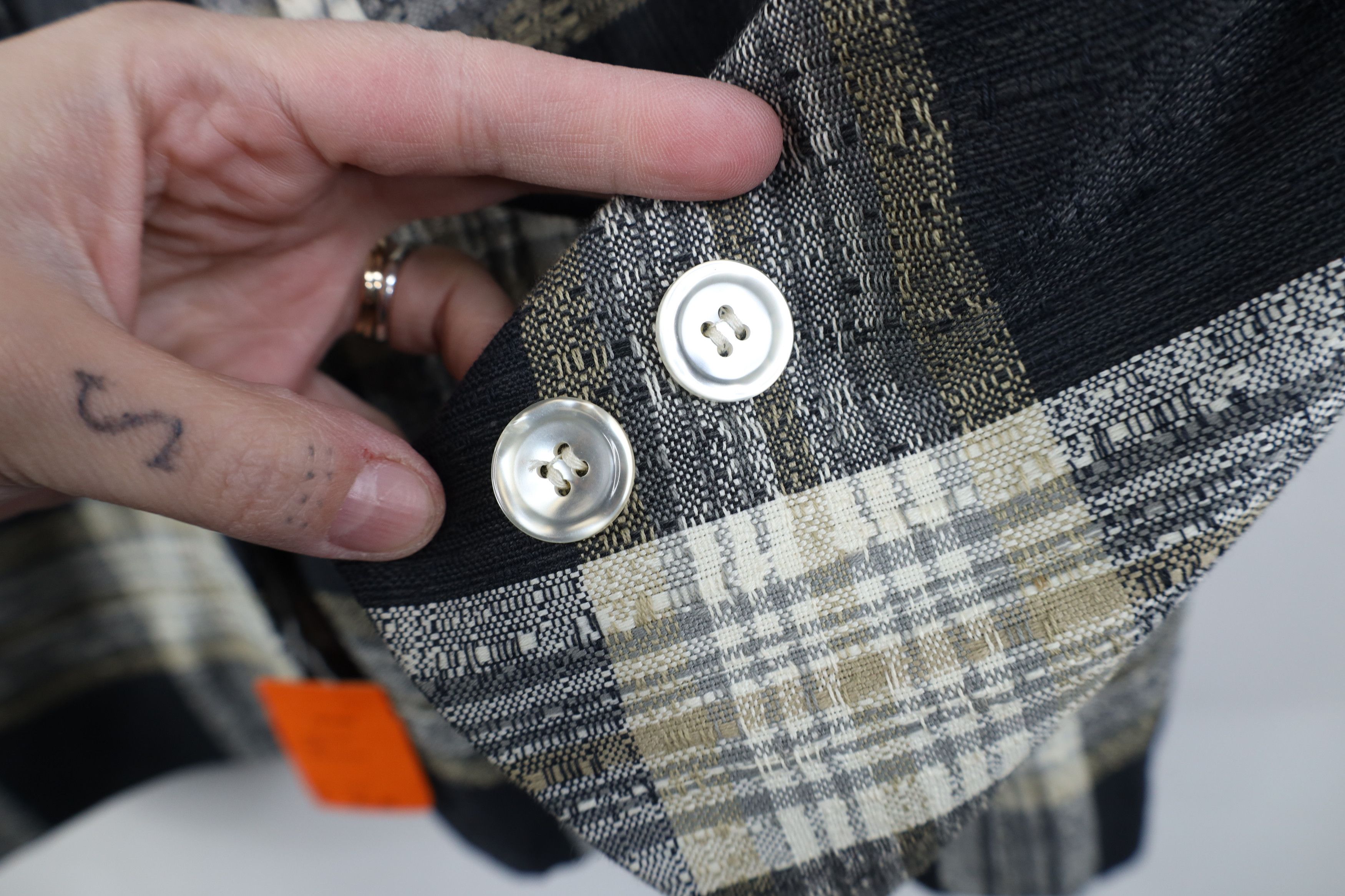 Vintage Deadstock Vintage 70s Streetwear Suit Coat Jacket Plaid Size XXL / US 16-18 / IT 52-54 - 5 Thumbnail