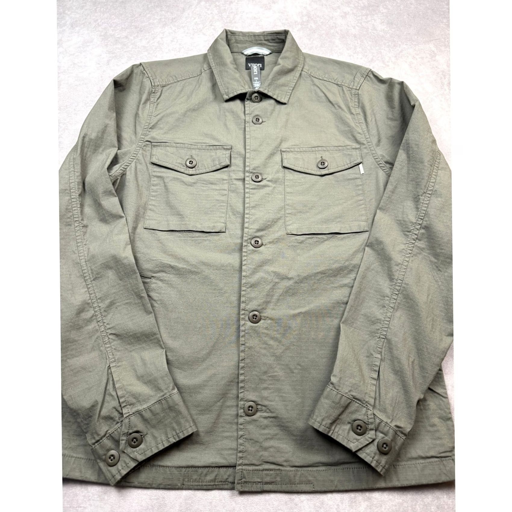 Vuori Vuori Shirt Jacket Olive Green Ripstop Button Size US L / EU 52-54 / 3 - 6 Thumbnail