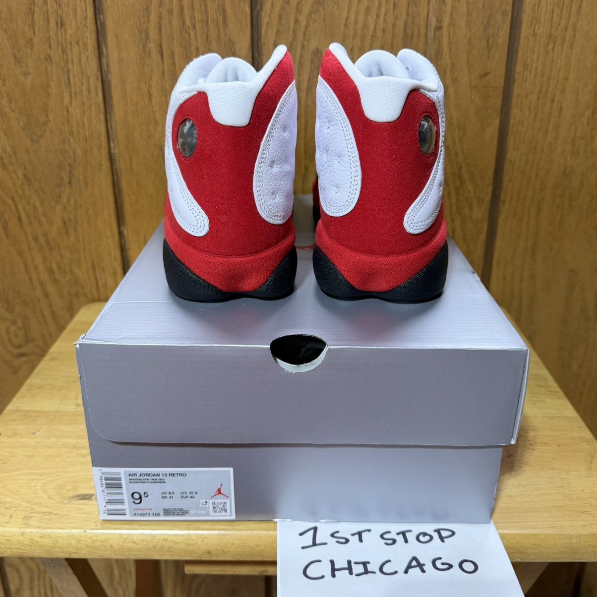 Jordan Brand Nike Air Jordan 13 Retro Chicago Red 2026 414571-102 9.5 NEW Size US 9.5 / EU 42-43 - 4 Thumbnail