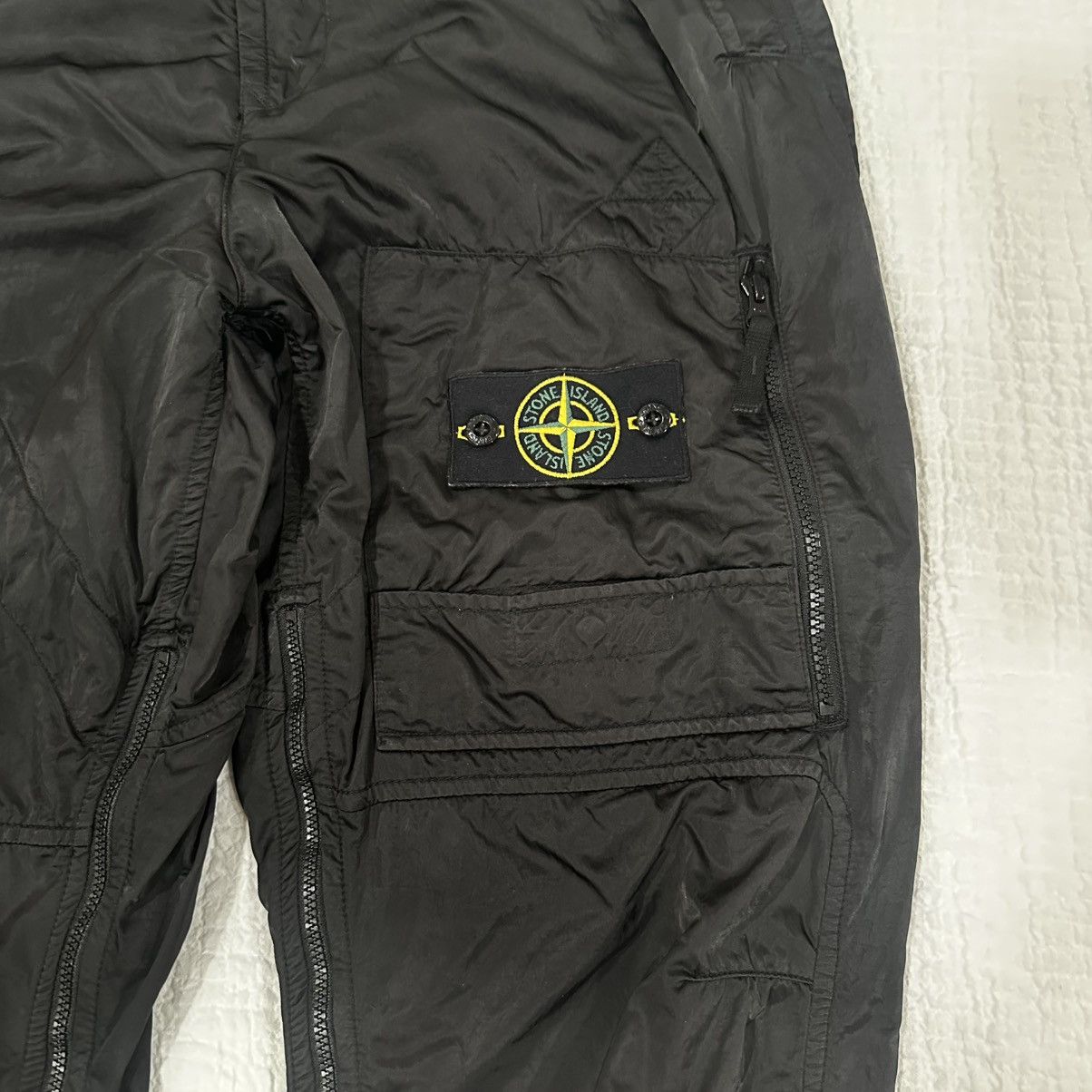 Stone Island Stone Island Satin Look Nylon Cargos Size US 32 / EU 48 - 2 Thumbnail