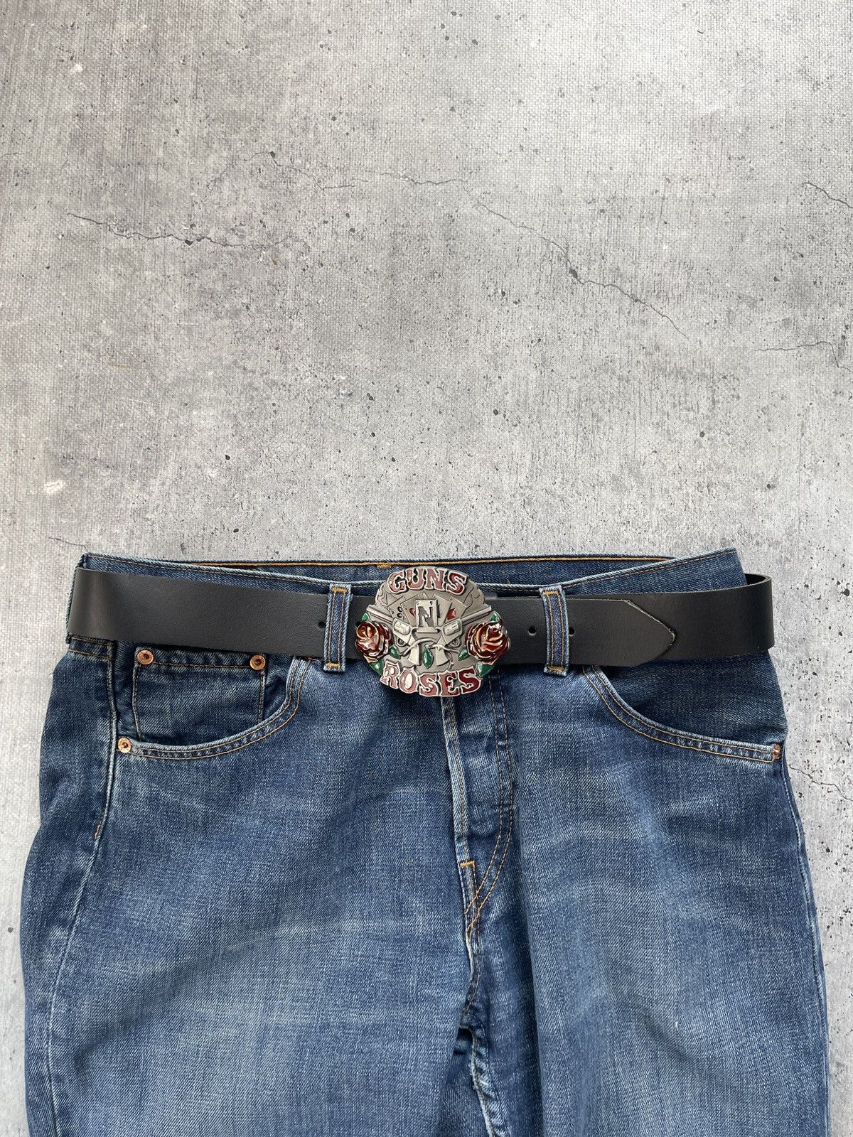 Japanese Brand Gans N’ Roses Belt Y2K Leather Size ONE SIZE - 1 Thumbnail