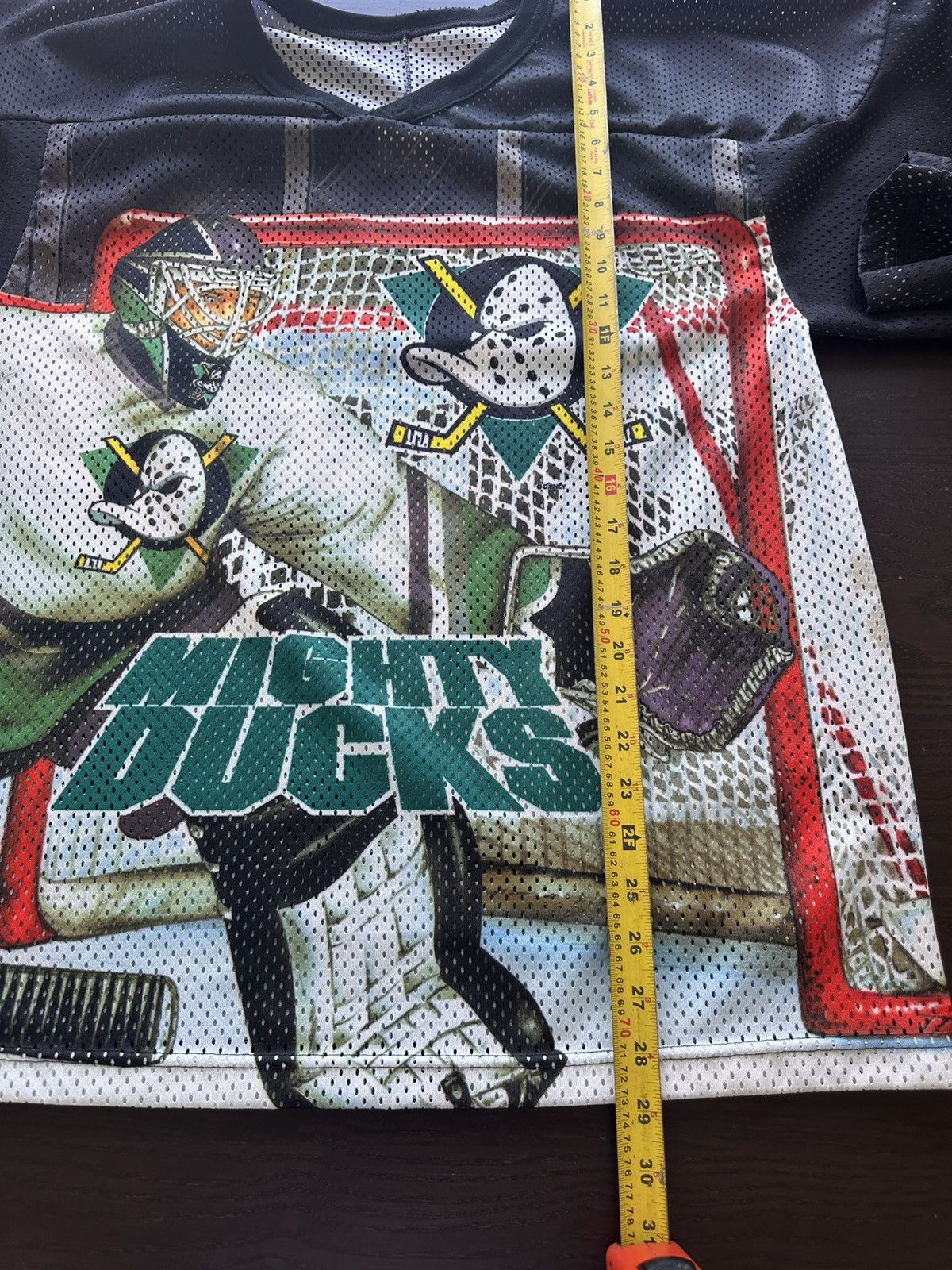 Ccm Vintage Anaheim Mighty Ducks Disney NHL All Over Print CCM Size US S / EU 44-46 / 1 - 8 Thumbnail