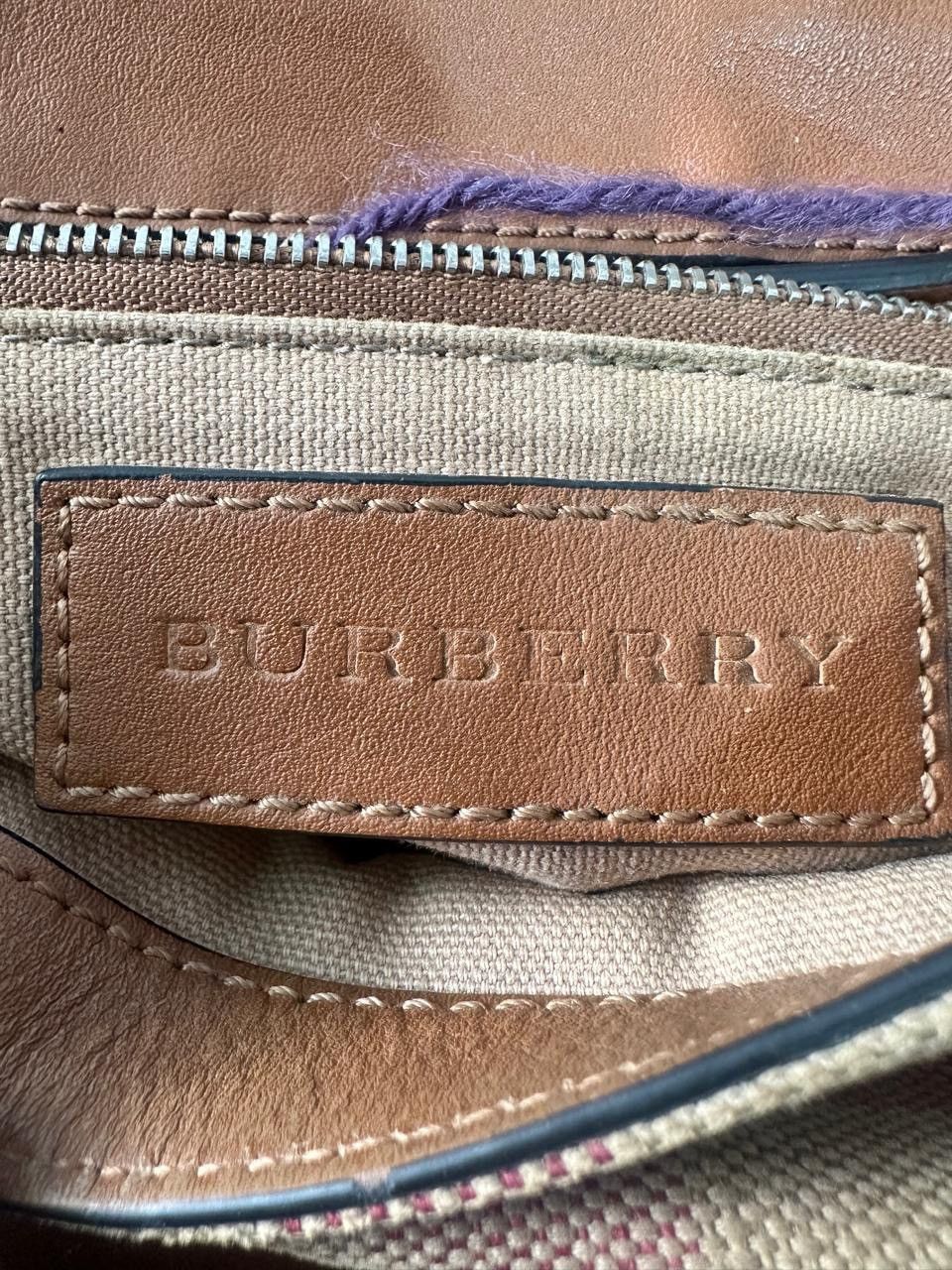 Burberry BURBERRY Mega Check Grainy Calfskin Small Gowan MessengerBag Size ONE SIZE - 6 Thumbnail