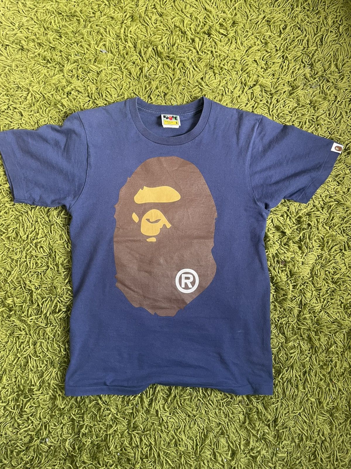 Bape BAPE NAVY BLUE ,BIG LOGO T-SHIRT Size US S / EU 44-46 / 1 - 2 Thumbnail