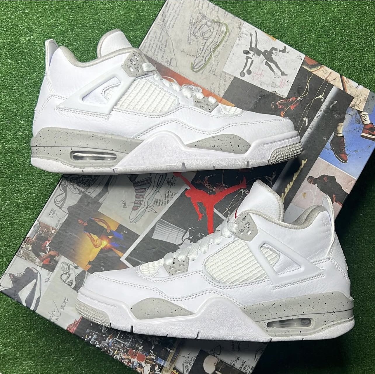 Jordan Brand Air Jordan 4 Retro GS ‘ White Oreo ‘ Size US 6 / EU 39 - 1 Thumbnail