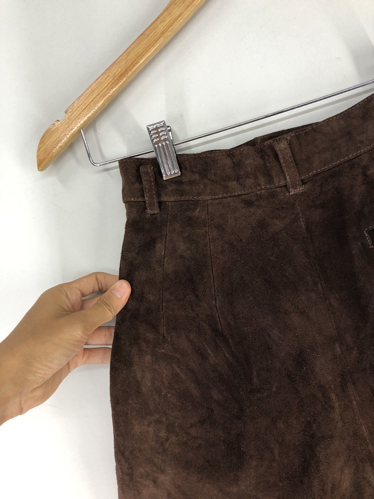 Leather Vintage Cow Leather Short Pants Size 23" - 15 Thumbnail