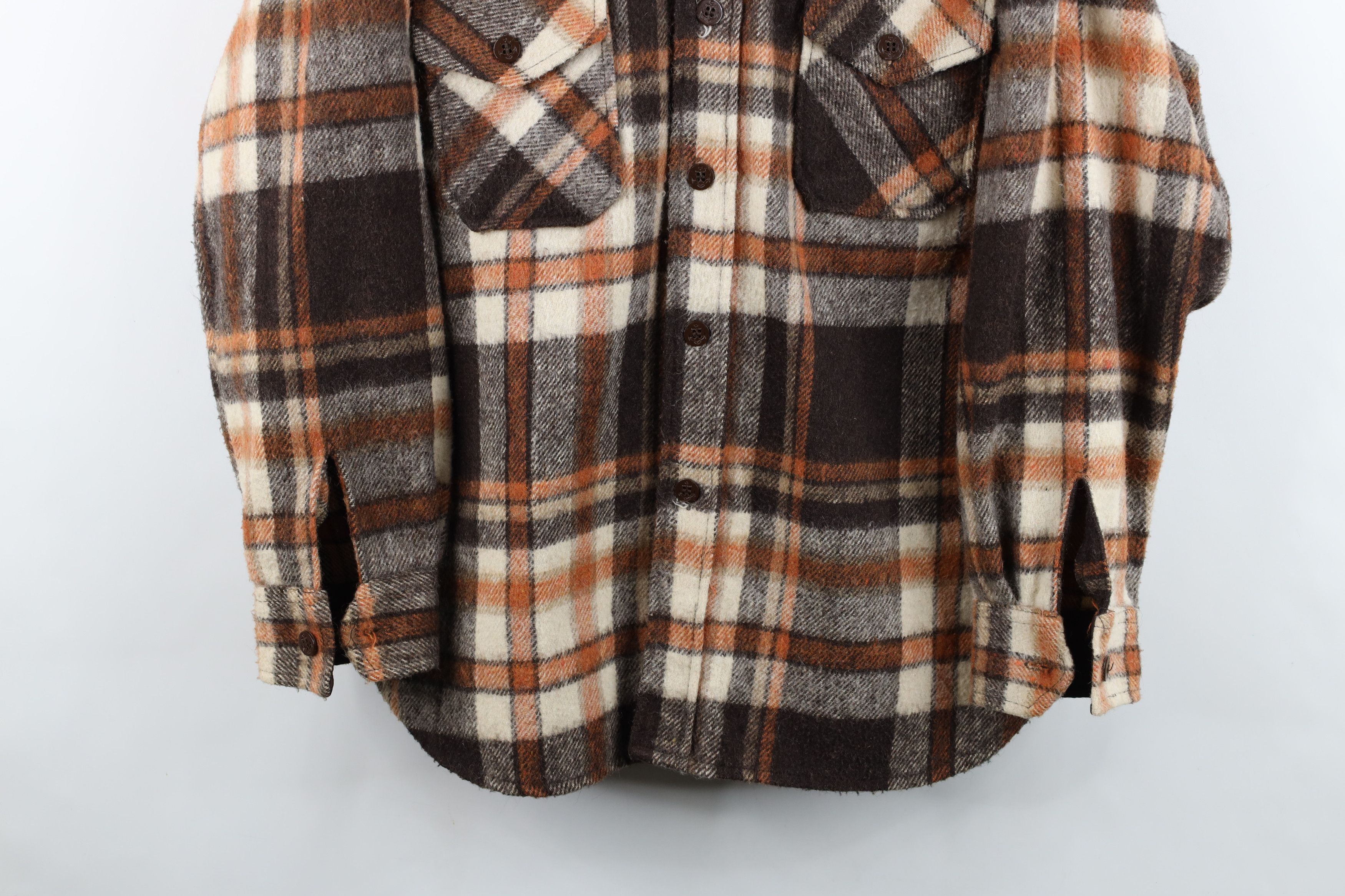 Vintage Vintage 70s Blend CPO Collared Button Shirt Jacket Jac Shirt Size US XL / EU 56 / 4 - 3 Thumbnail