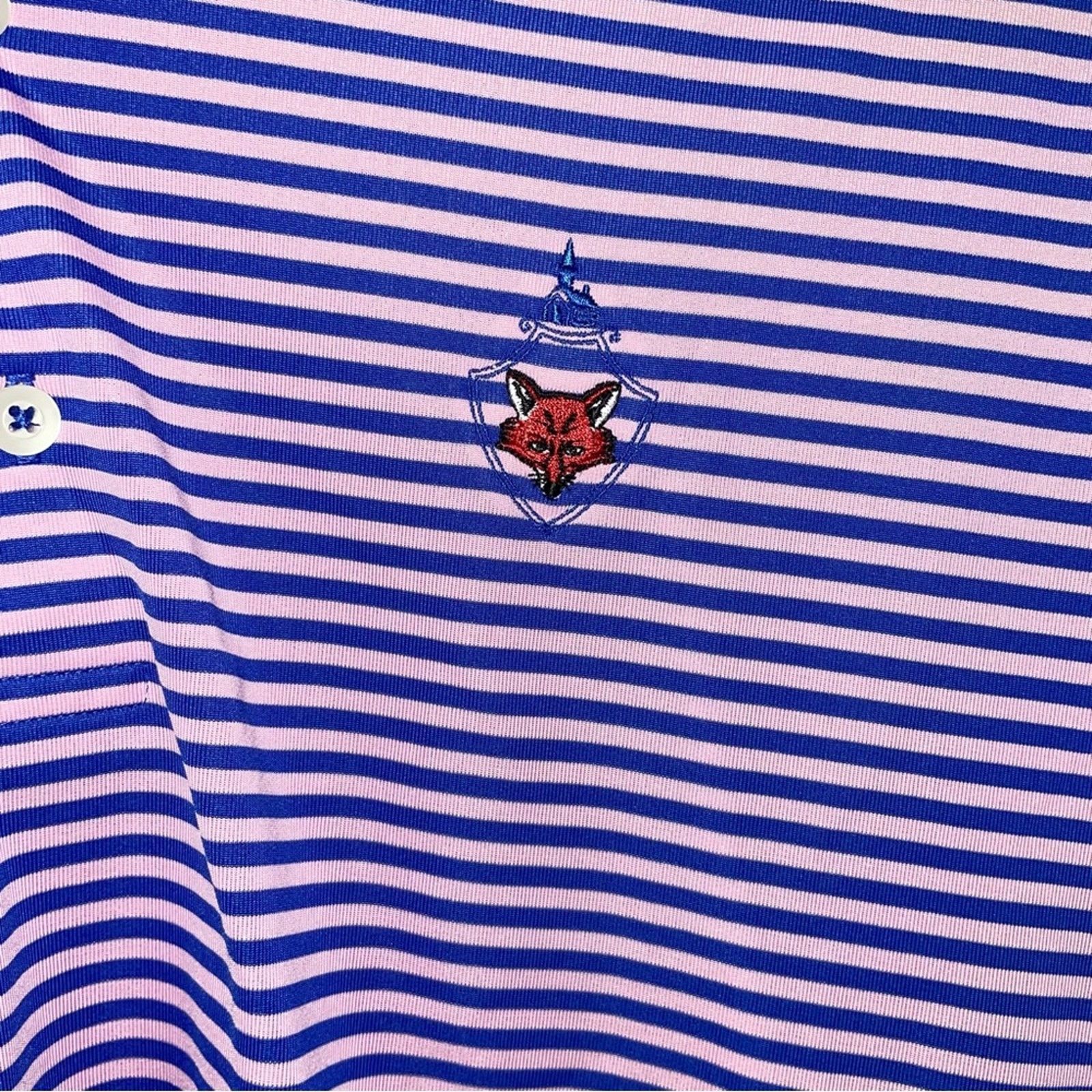 Donald Ross Donald Ross Stripe Polo XL Men Golf Embroidered Short Sleeve Size US XL / EU 56 / 4 - 2 Thumbnail