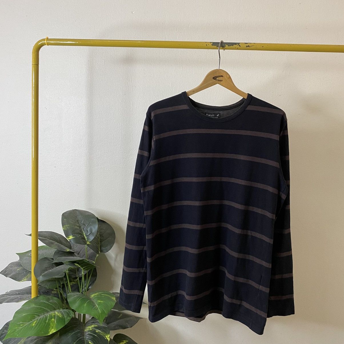 トップス 90s agnes b. homme Vintage border T Designer × Vintage × agnes b. Vintage Agnes B Homme Paris Border