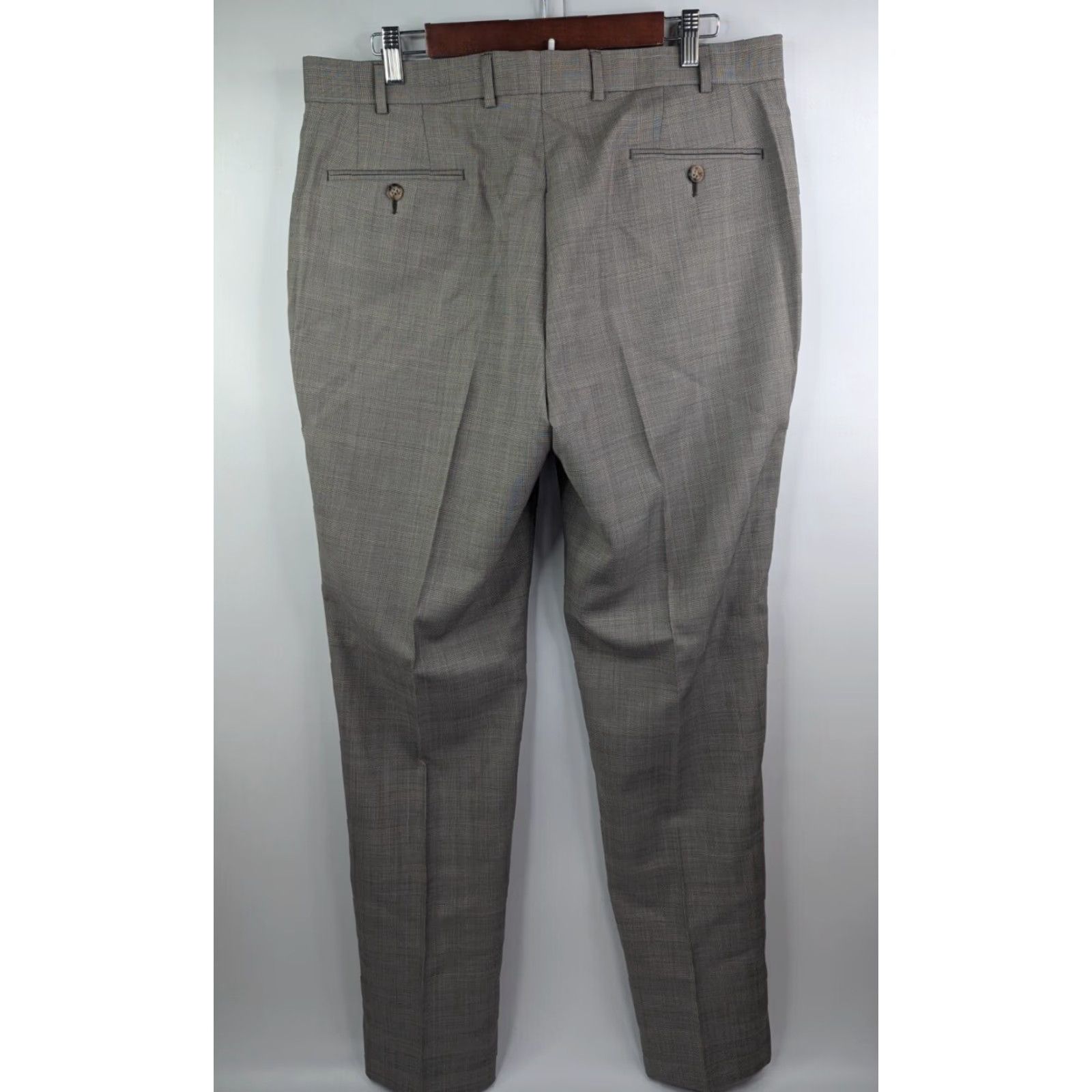 Ralph Lauren Lauren Ralph Lauren Dress Pants Men's 36x34 Taupe Wool Slacks Formal Work Preppy Size US 36 / EU 52 - 3 Thumbnail