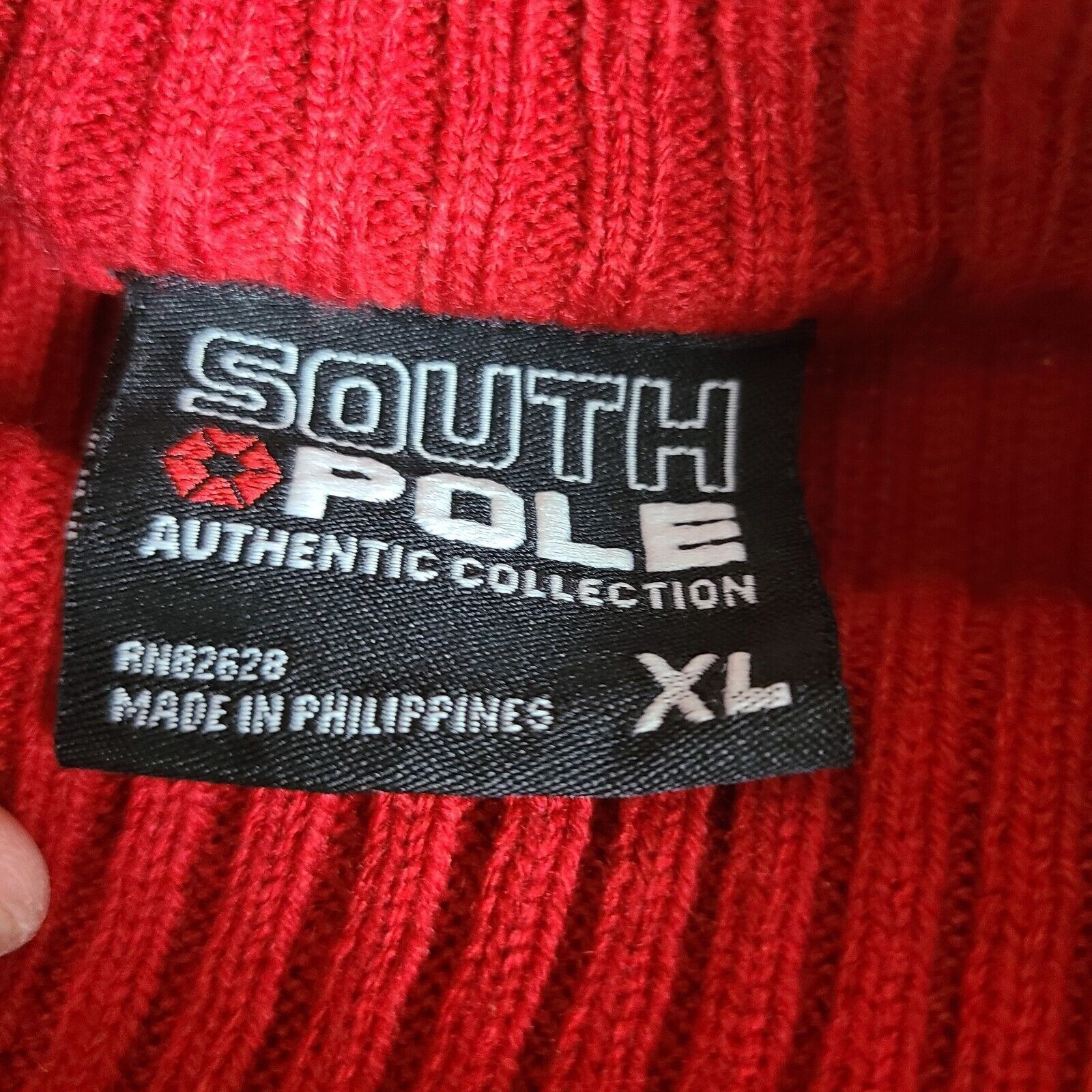 Southpole Vintage Southpole Turtle Neck Acrylic Sweater Men's XL Red K Size US XL / EU 56 / 4 - 3 Thumbnail