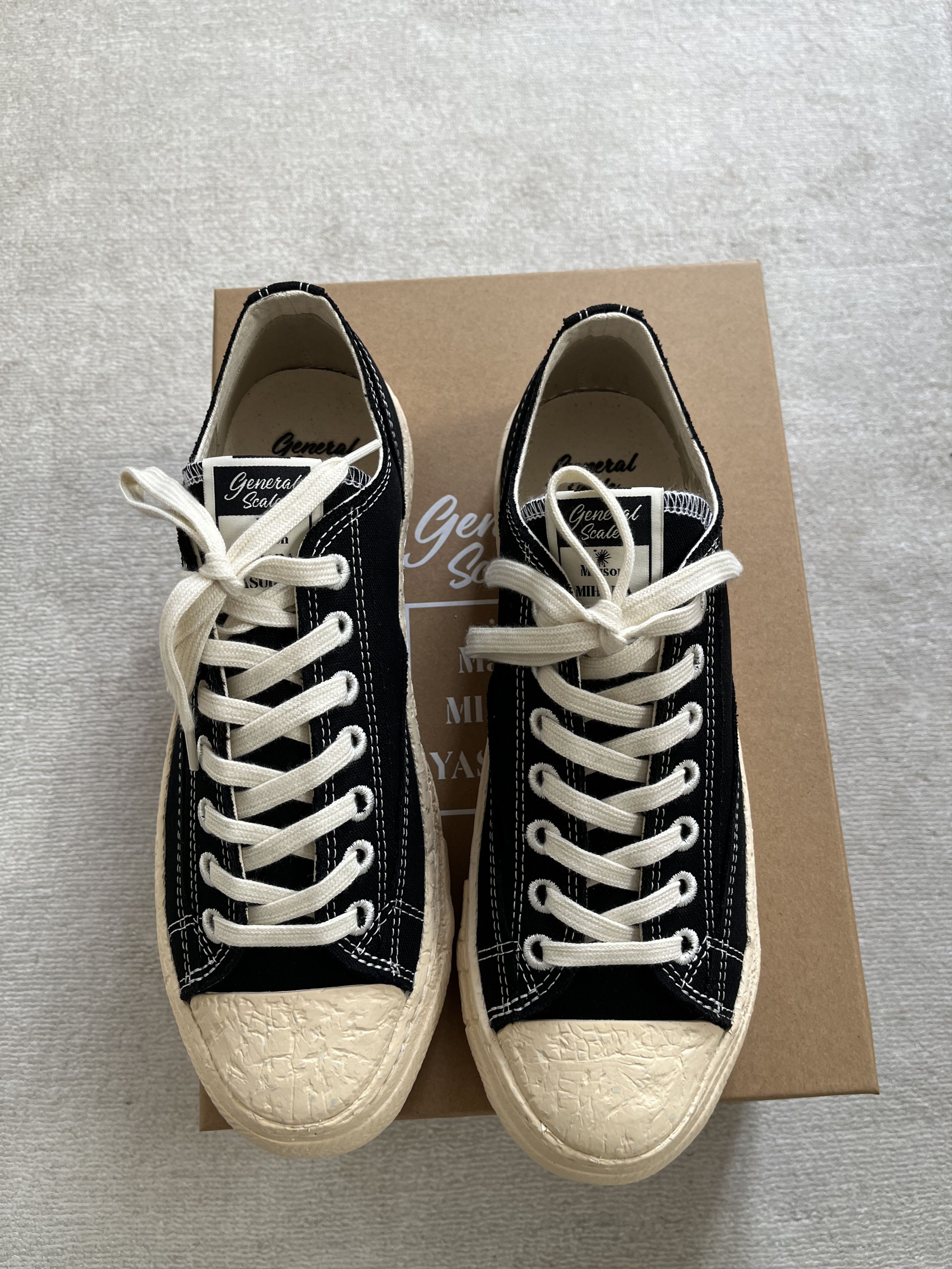 Maison MIHARA YASUHIRO ROY" PAST Sole Canvas Low-top Sneaker Size US 10 / EU 43 - 1 Thumbnail