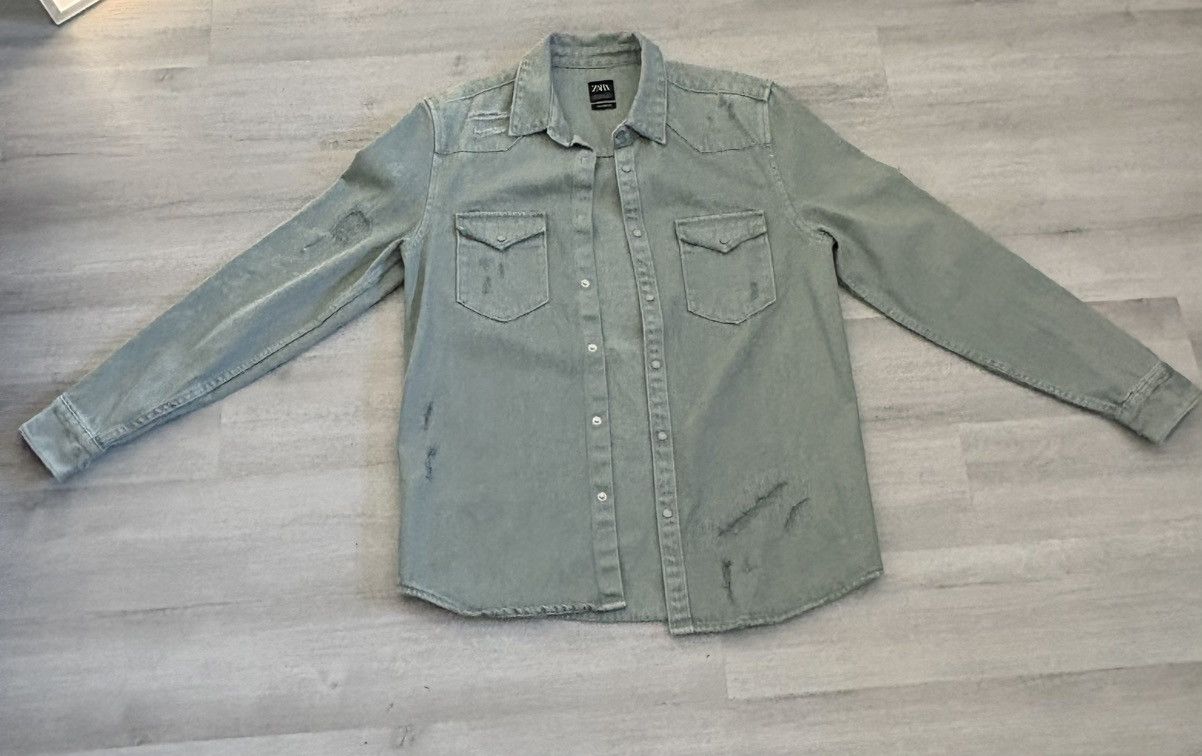 Zara Zara Denim Jacket Size US M / EU 48-50 / 2 - 2 Thumbnail