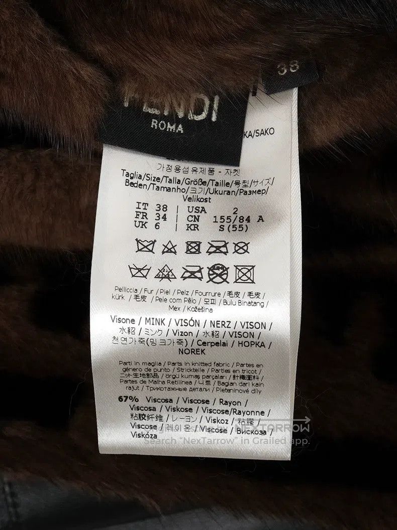 Fendi Fendi Mink Fur Mixed Monogram Fur Jacket Size XS / US 0-2 / IT 36-38 - 6 Thumbnail