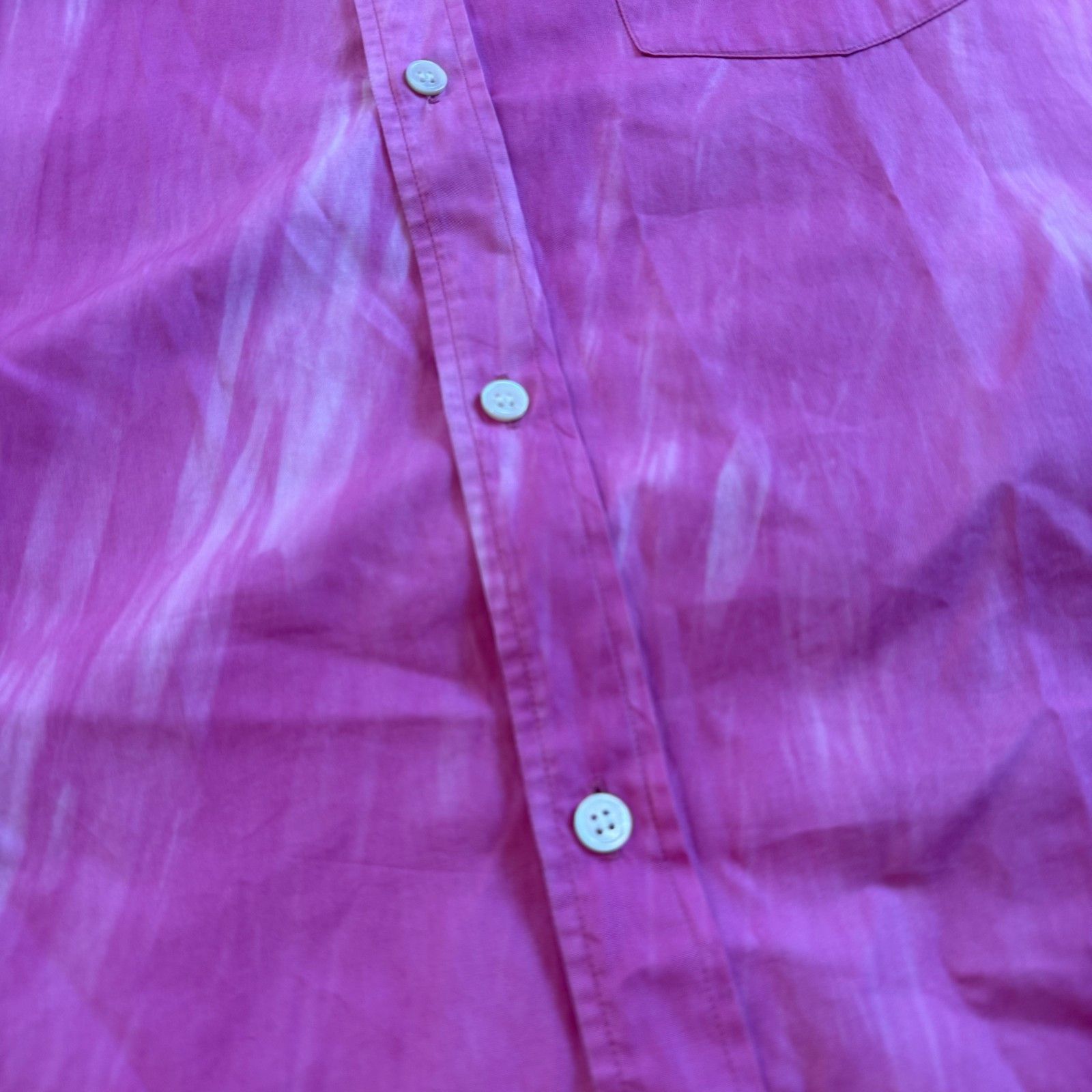 Comme des Garcons Comme Des Garcons Shirt S24009 Pink Tye Dye Button Up Size US M / EU 48-50 / 2 - 12 Thumbnail