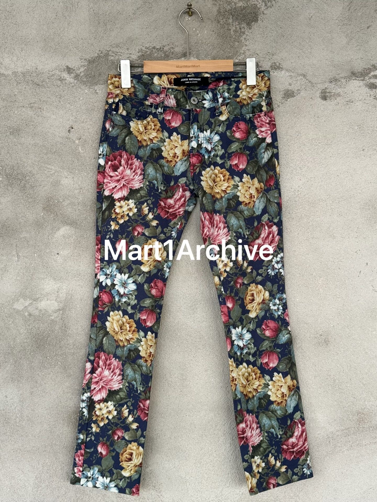 Junya Watanabe Junya Watanabe Straight-Leg Floral Pants Size 40" / US 18 - 1 Thumbnail